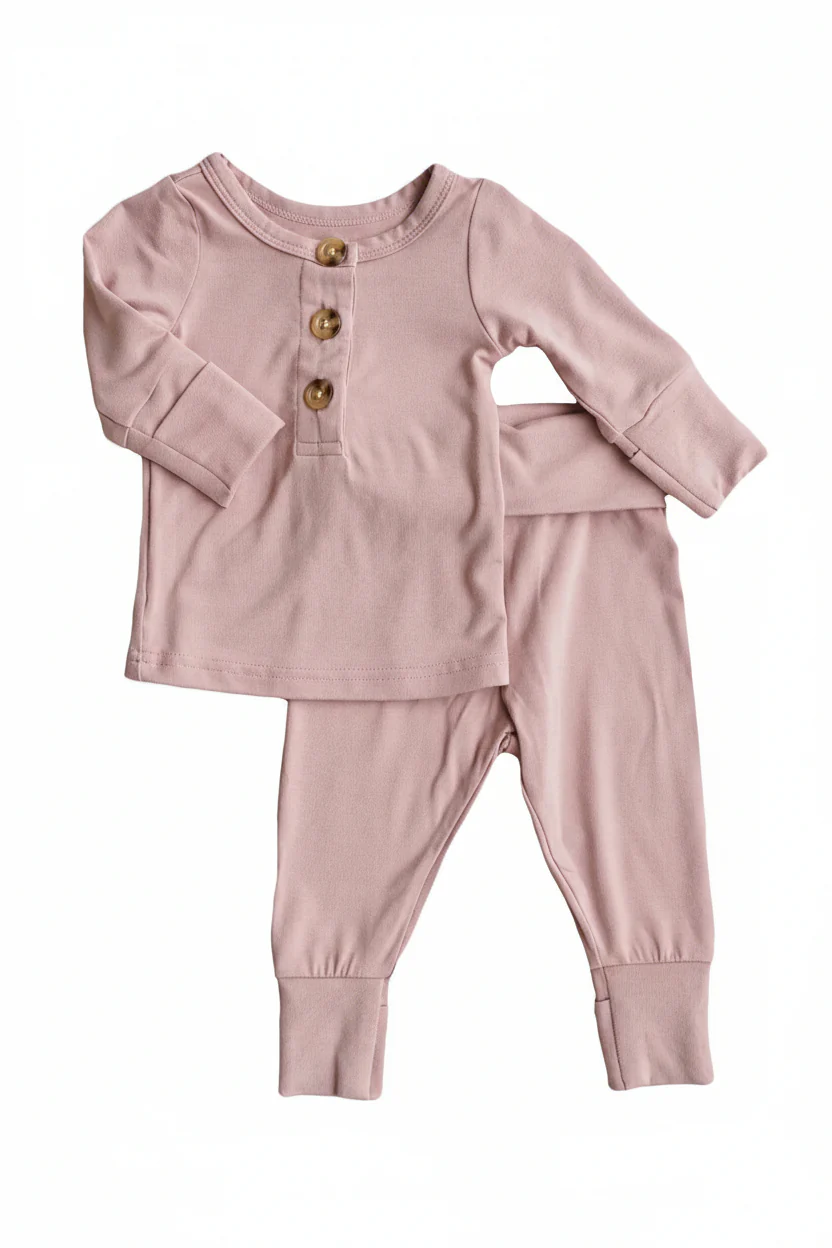 2pc Bamboo Button Top & Bottom - Image 9