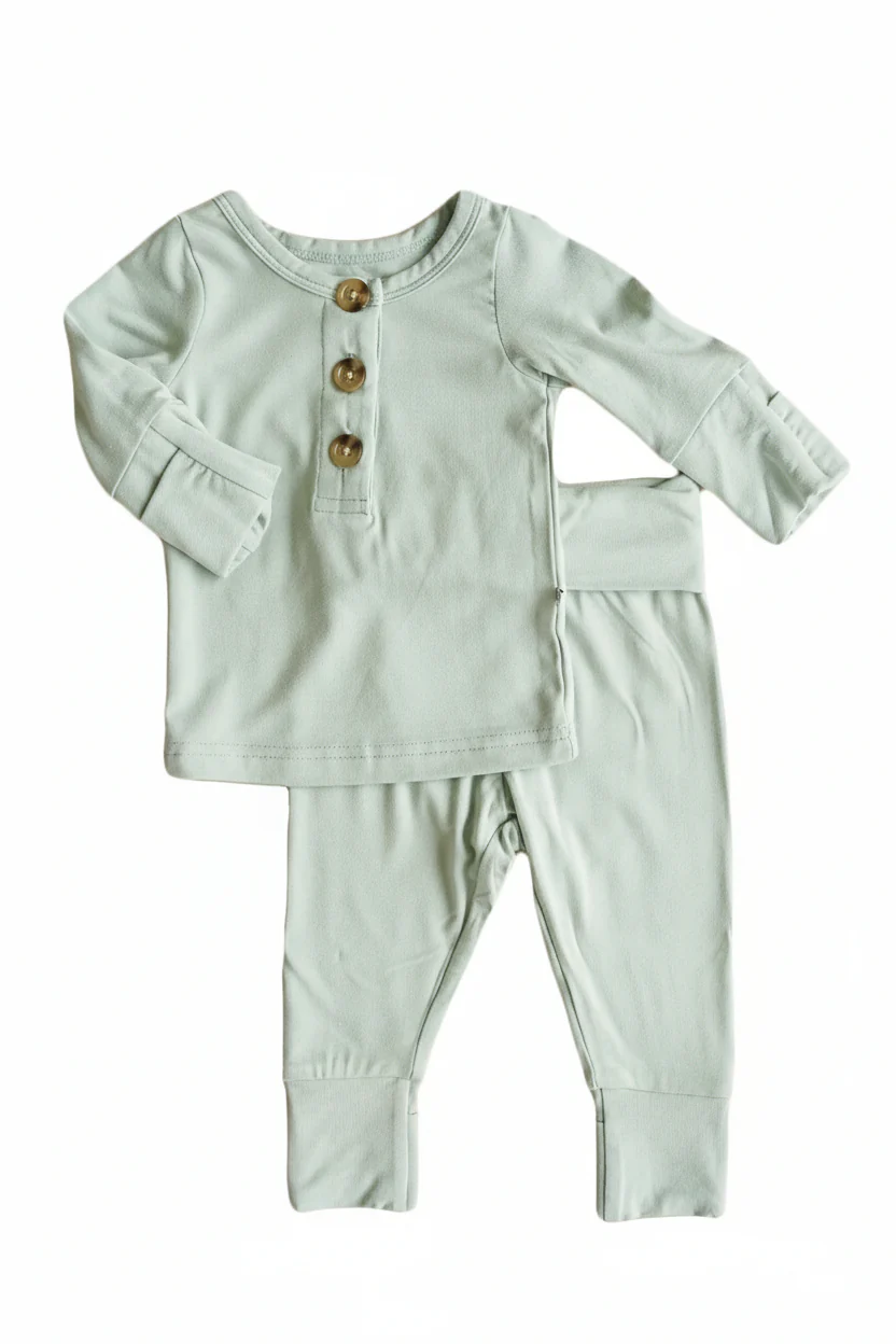 2pc Bamboo Button Top & Bottom - Image 5