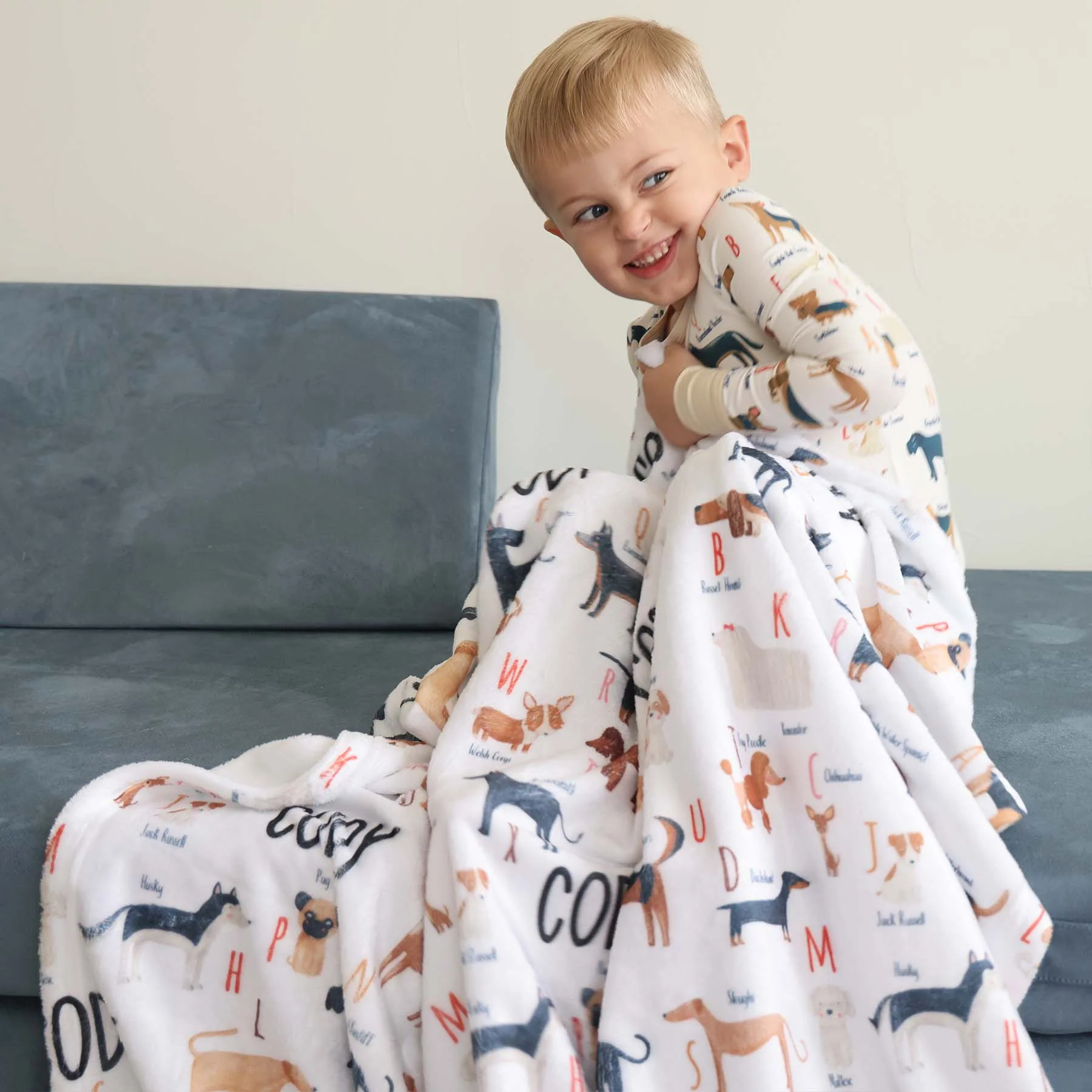 ABC Paw-ty Personalized Kids Blanket - Image 3