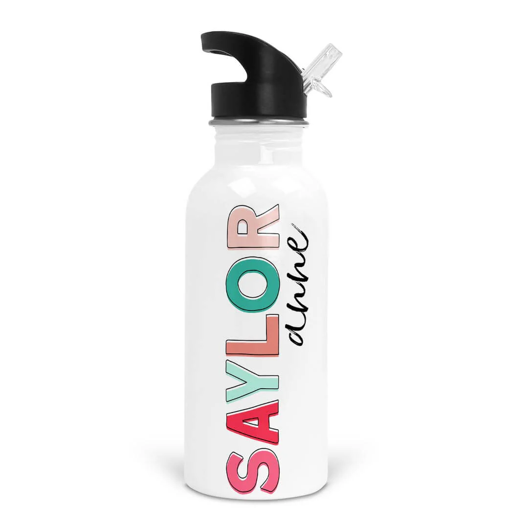 Personalized Kids Color Block Water Bottles - Image 11