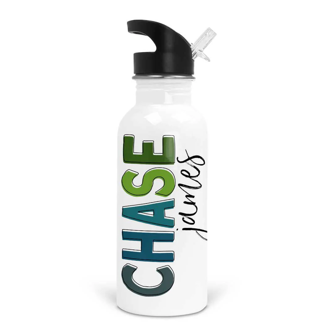 Personalized Kids Color Block Water Bottles - Image 3