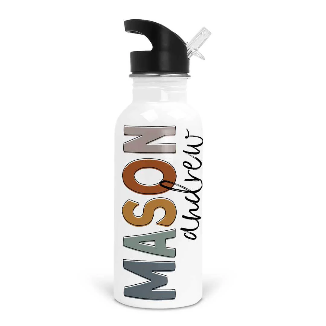 Personalized Kids Color Block Water Bottles - Image 4