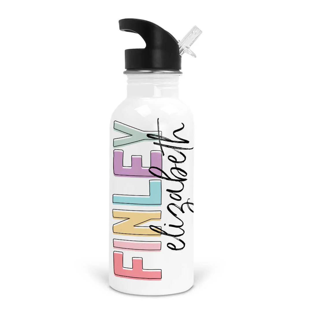 Personalized Kids Color Block Water Bottles - Image 5