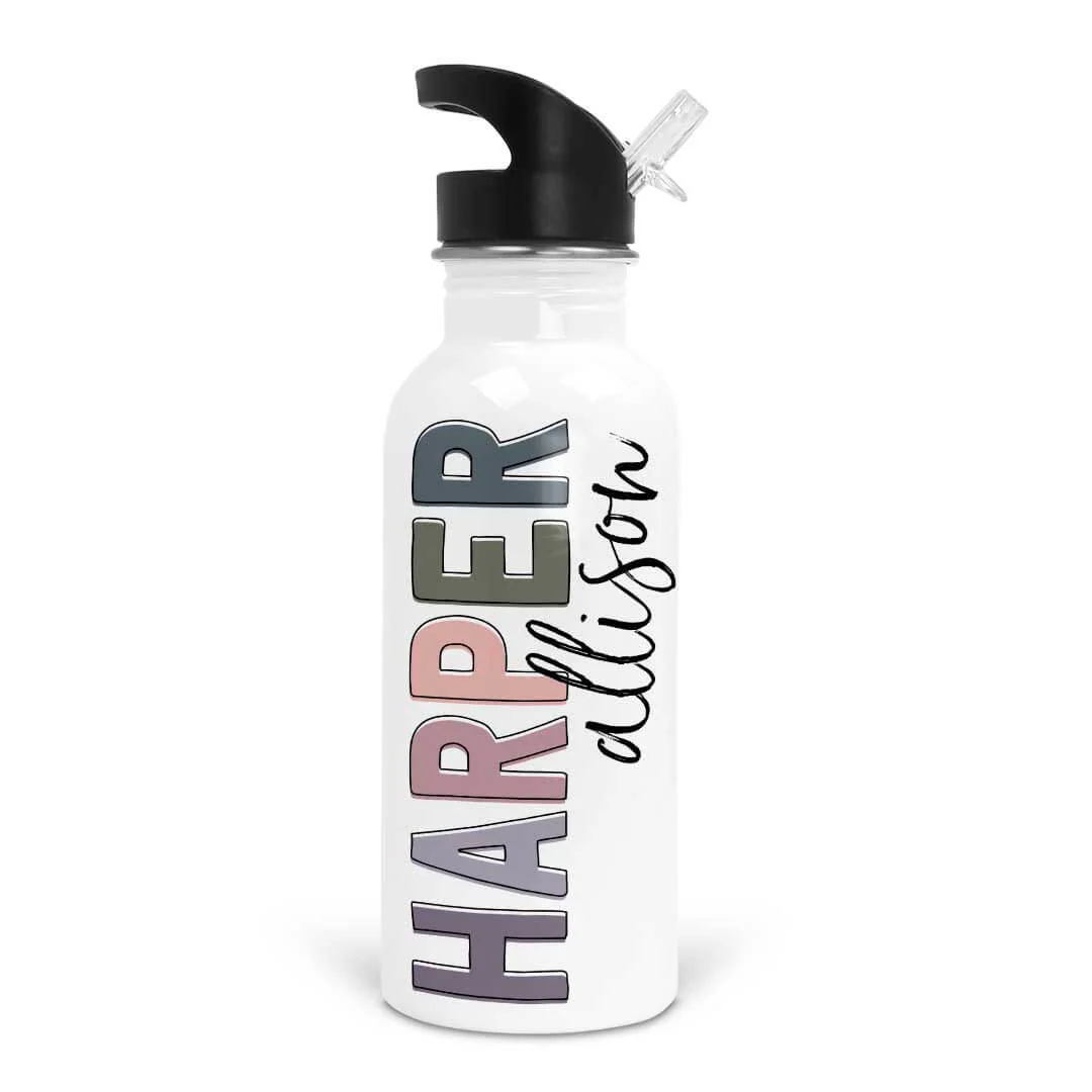 Personalized Kids Color Block Water Bottles - Image 8
