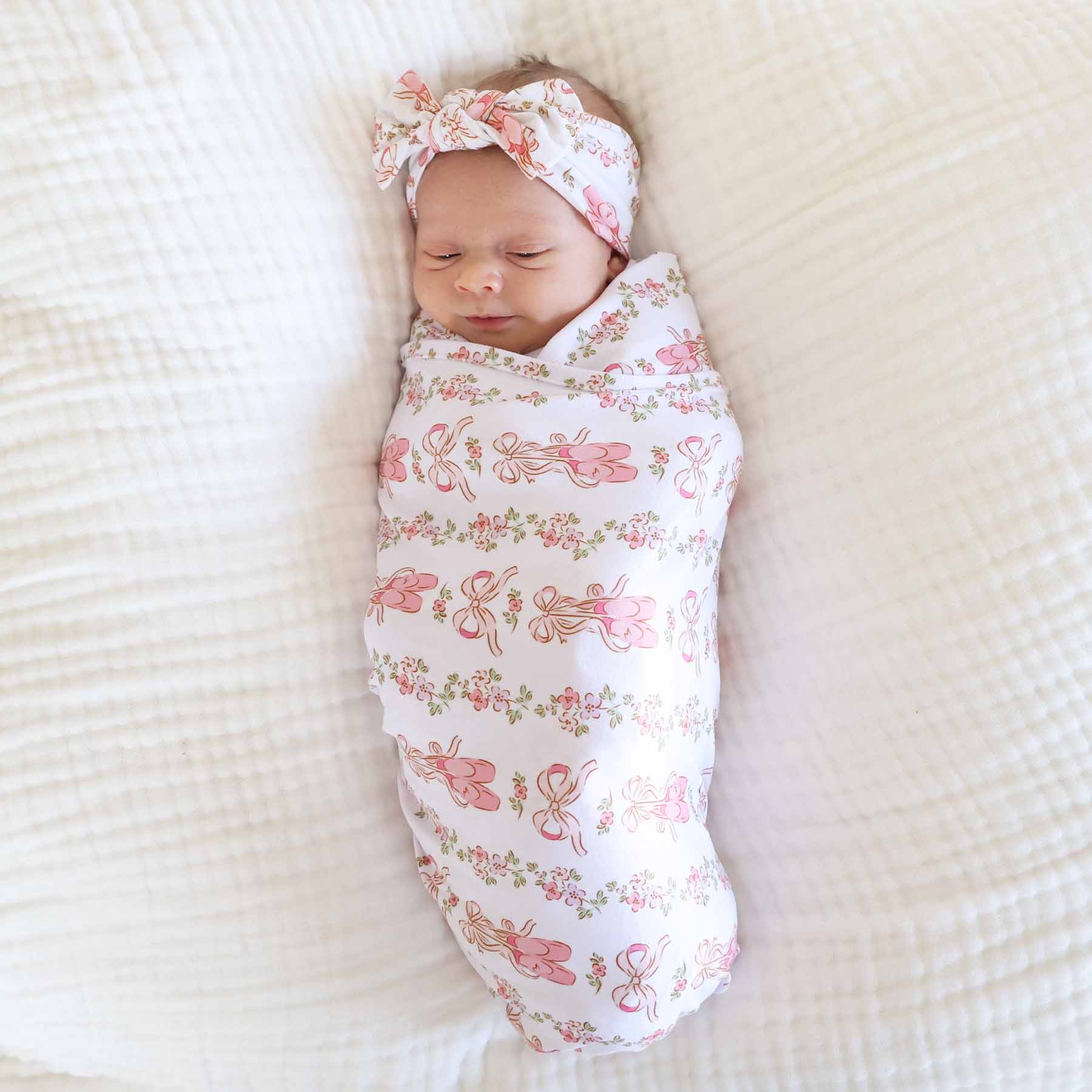 Ballet Blossoms Oversized Swaddle Blanket - Image 3
