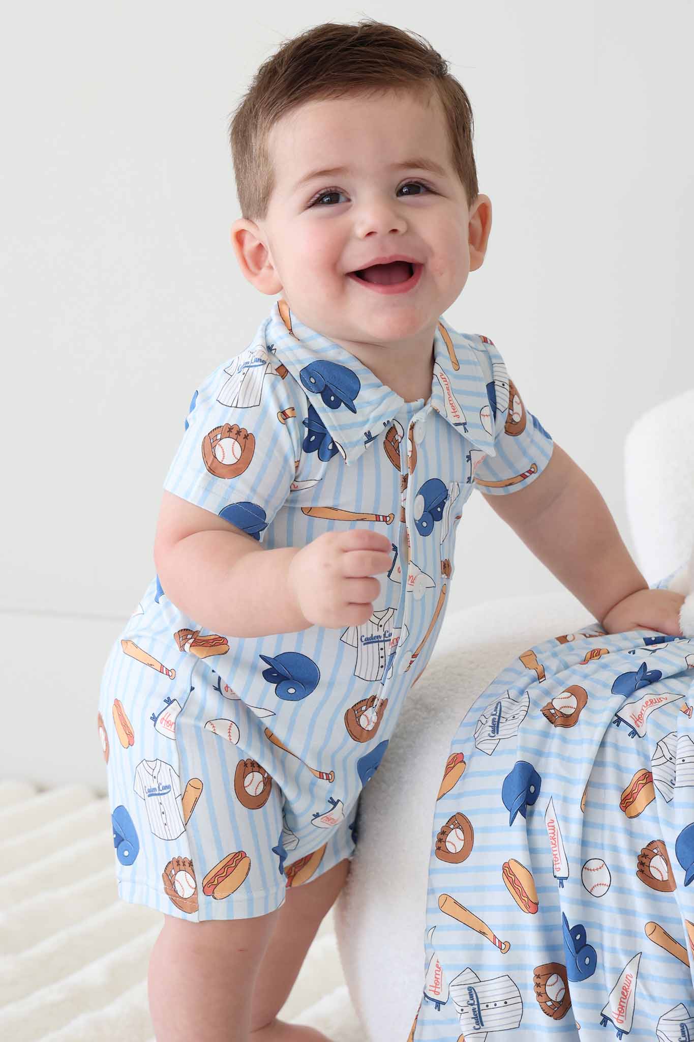 Ballpark Bros Button Romper - Image 10