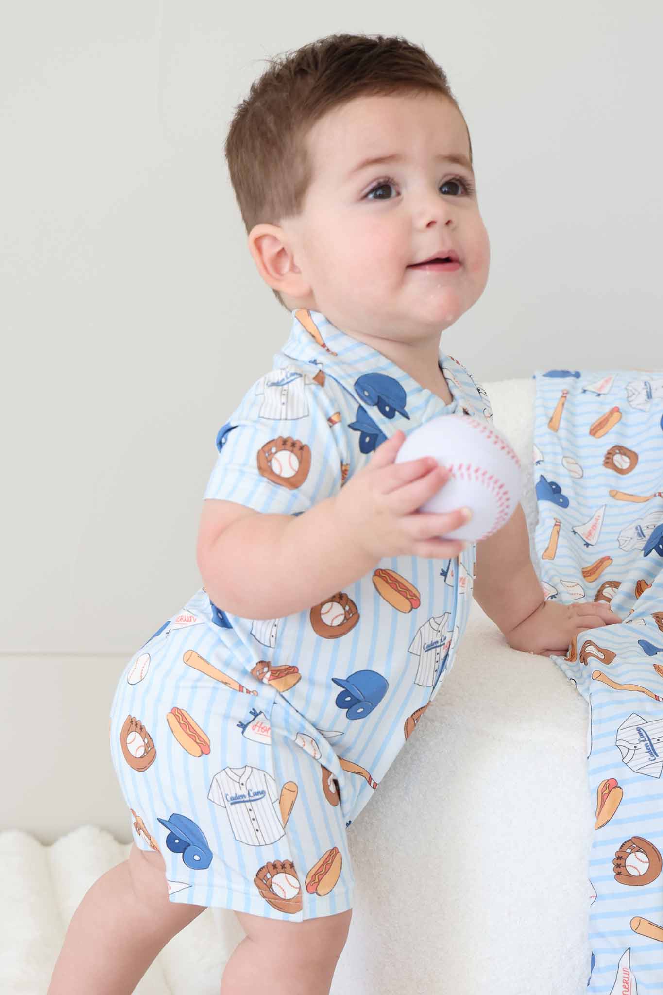 Ballpark Bros Button Romper - Image 8