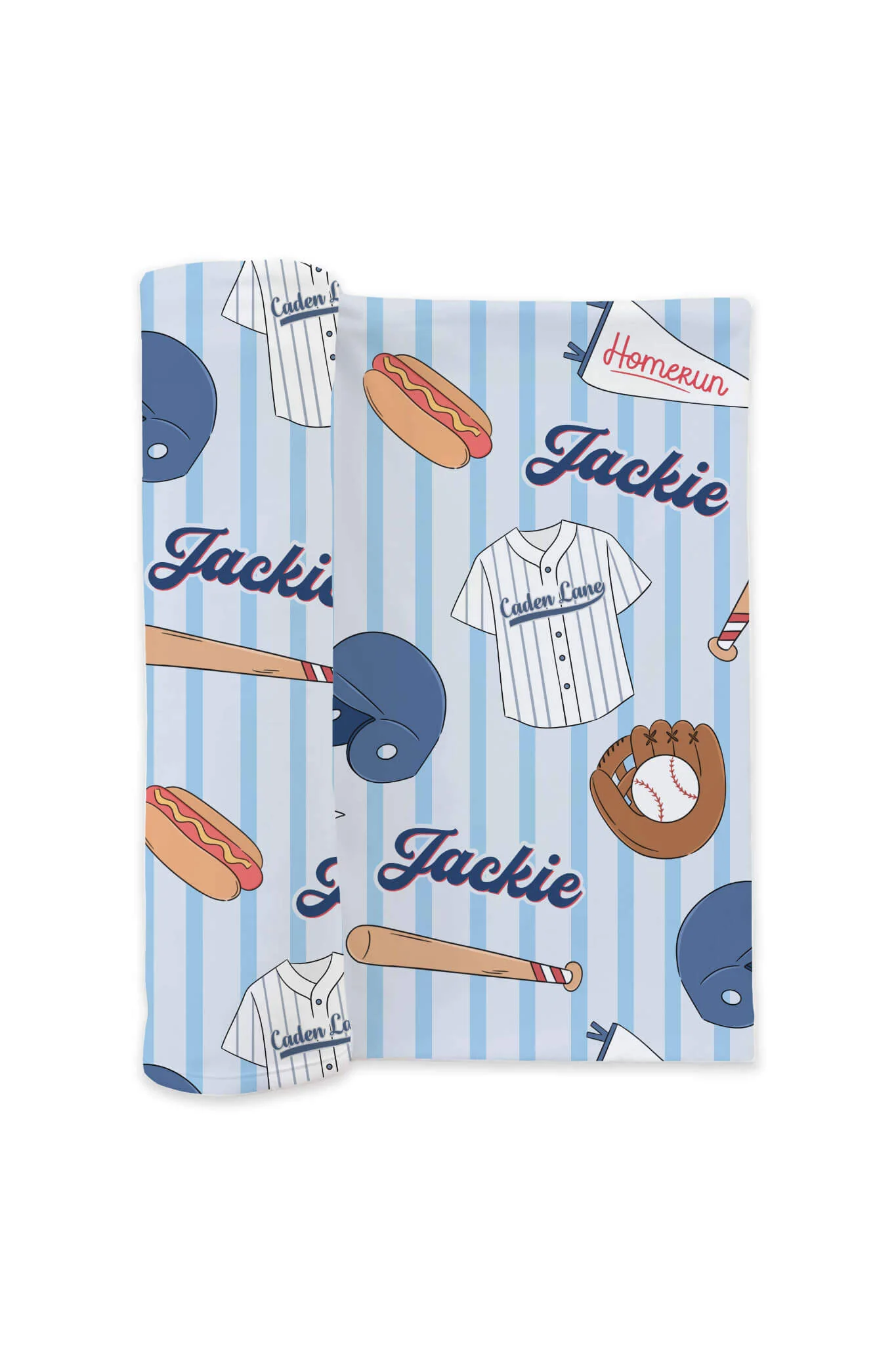 Ballpark Bros Personalized Swaddle Blanket - Image 2