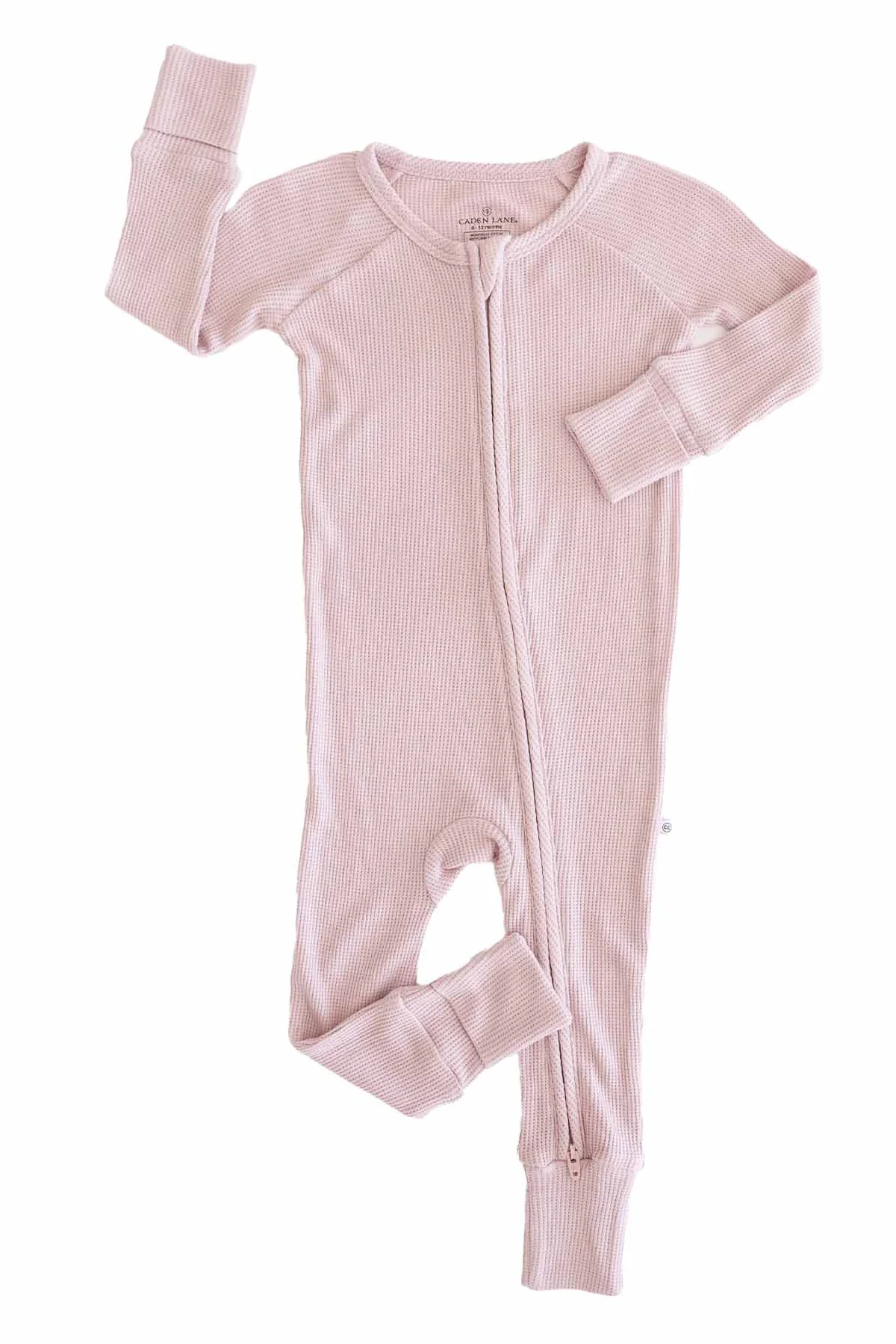 Embroidered Bamboo Waffle Convertible Zip Rompers | In Bloom - Image 12