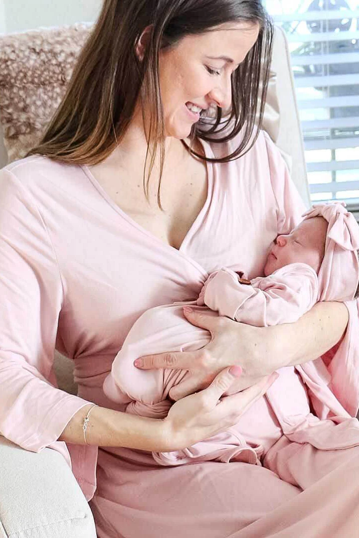 Bamboo Knit Maternity Robe | Solids - Image 12