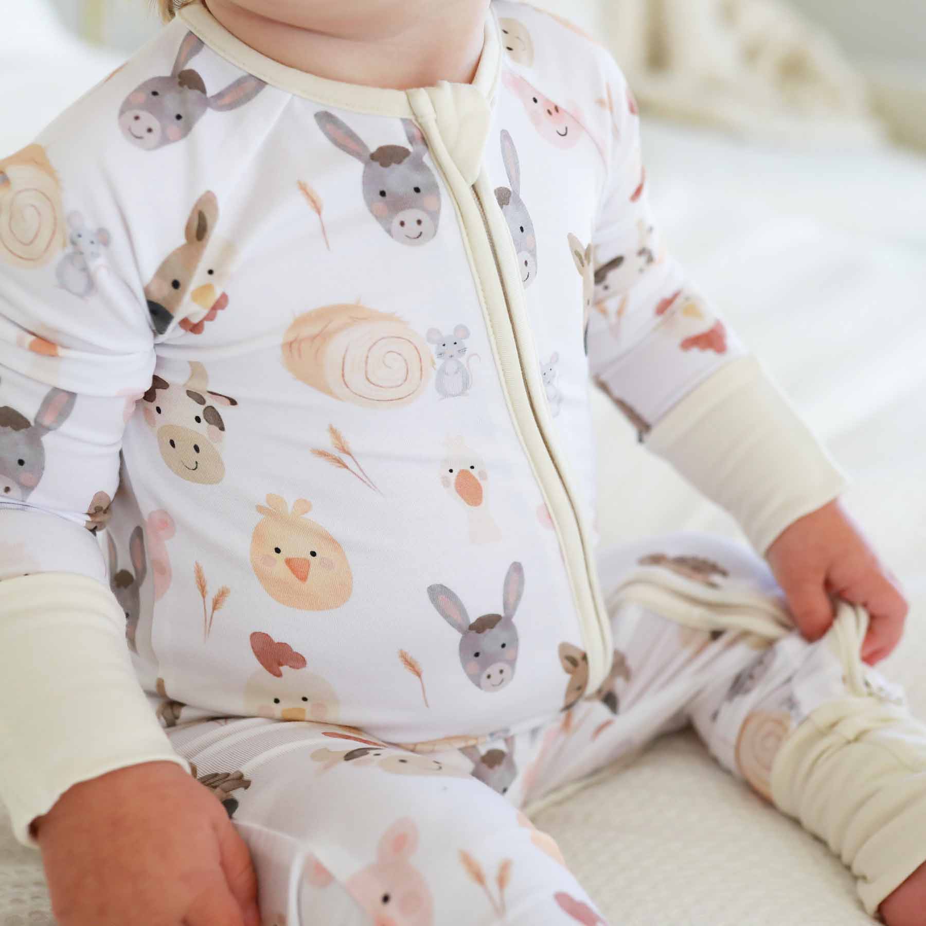 Barnyard Buddies Convertible Zip Romper - Image 3