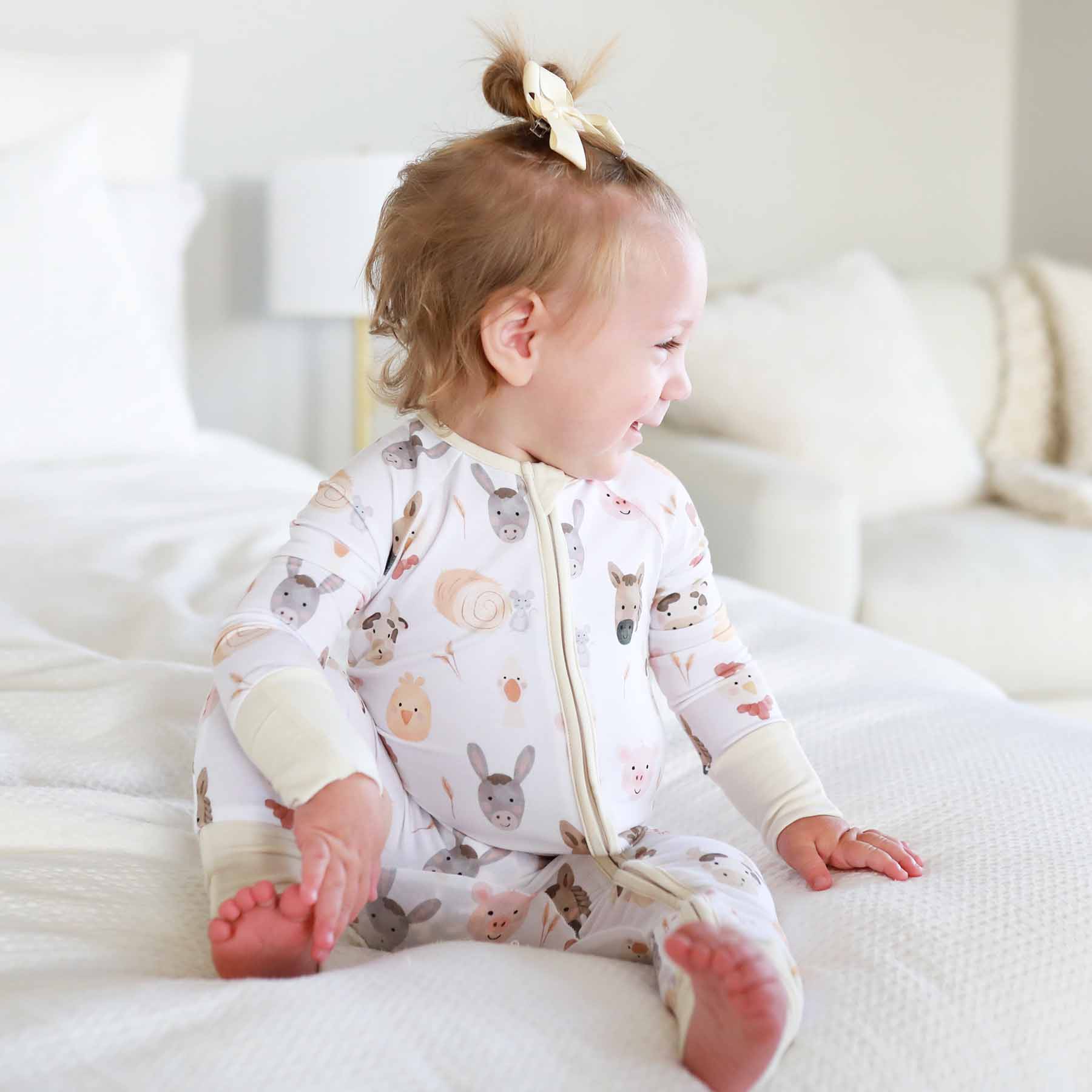 Barnyard Buddies Convertible Zip Romper - Image 6