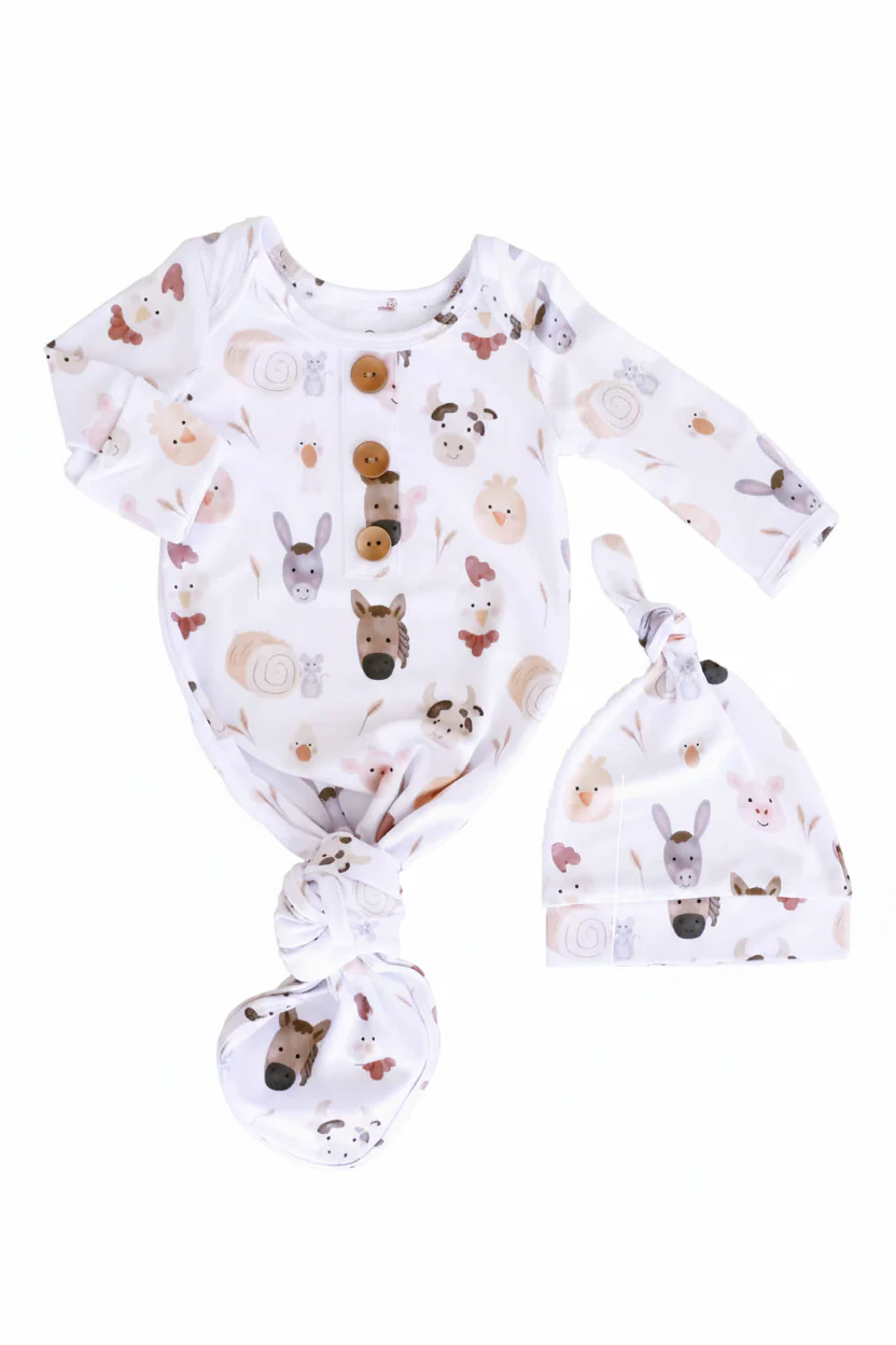 Printed Knot Gowns for Boys | Best Sellers - Image 8