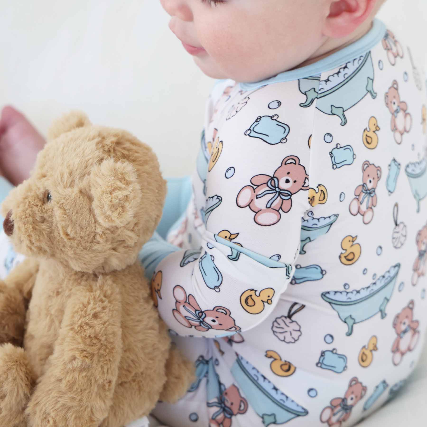 Bathtime Besties Convertible Zip Romper | Blue - Image 6
