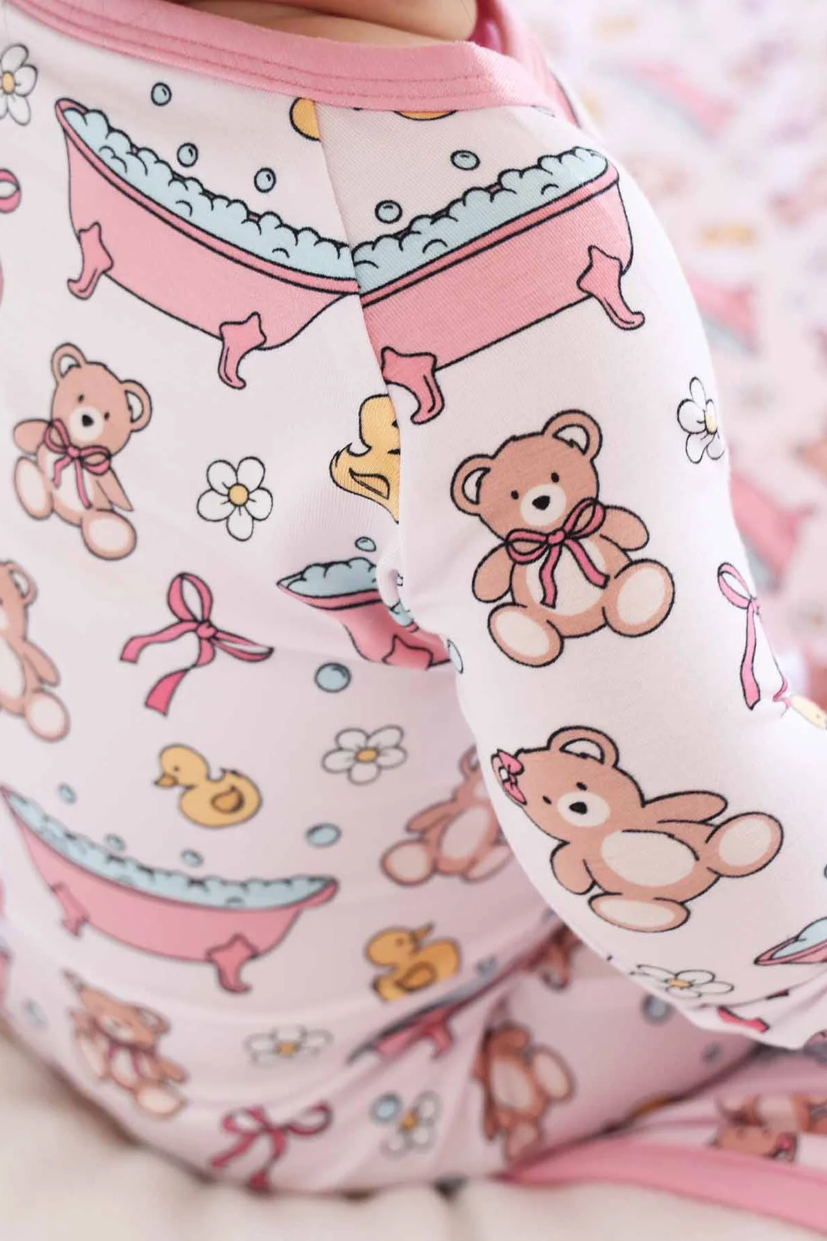 Bathtime Besties Convertible Zip Romper | Pink - Image 13