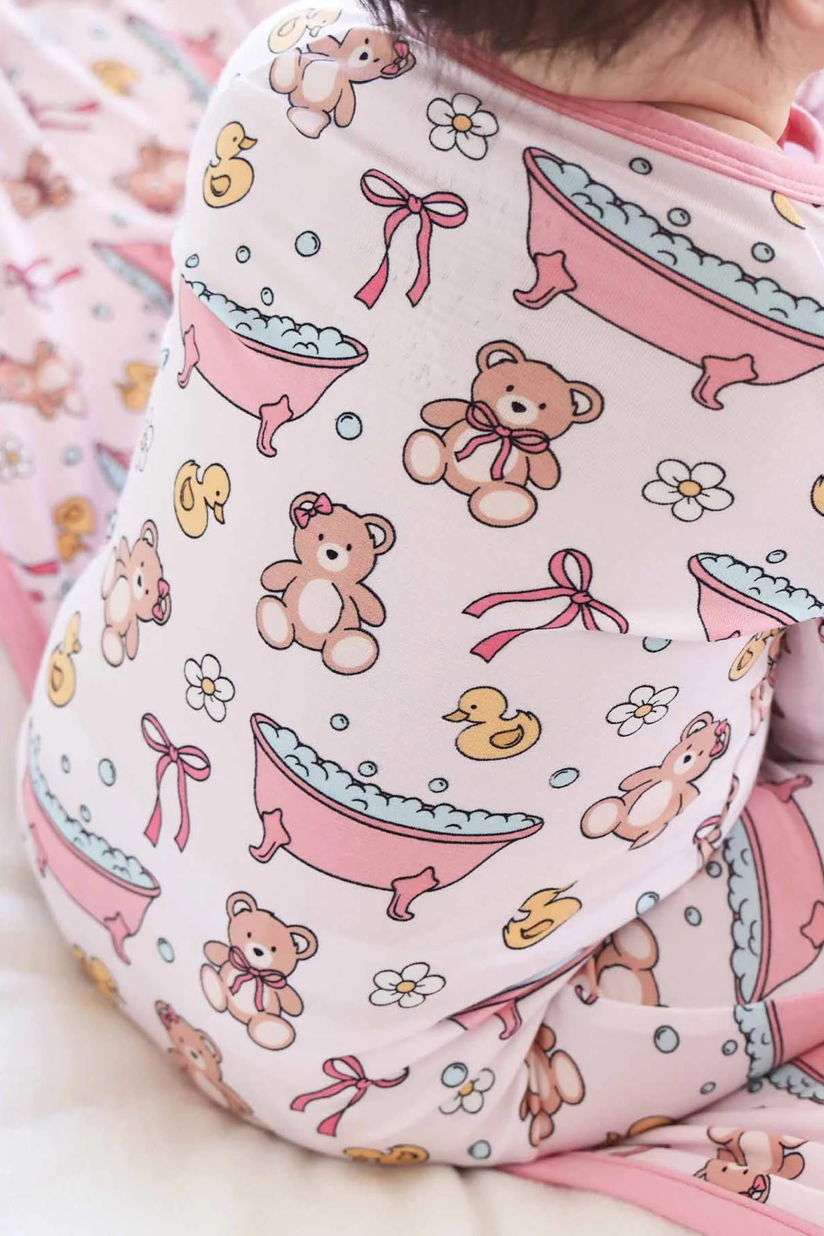 Bathtime Besties Convertible Zip Romper | Pink - Image 9