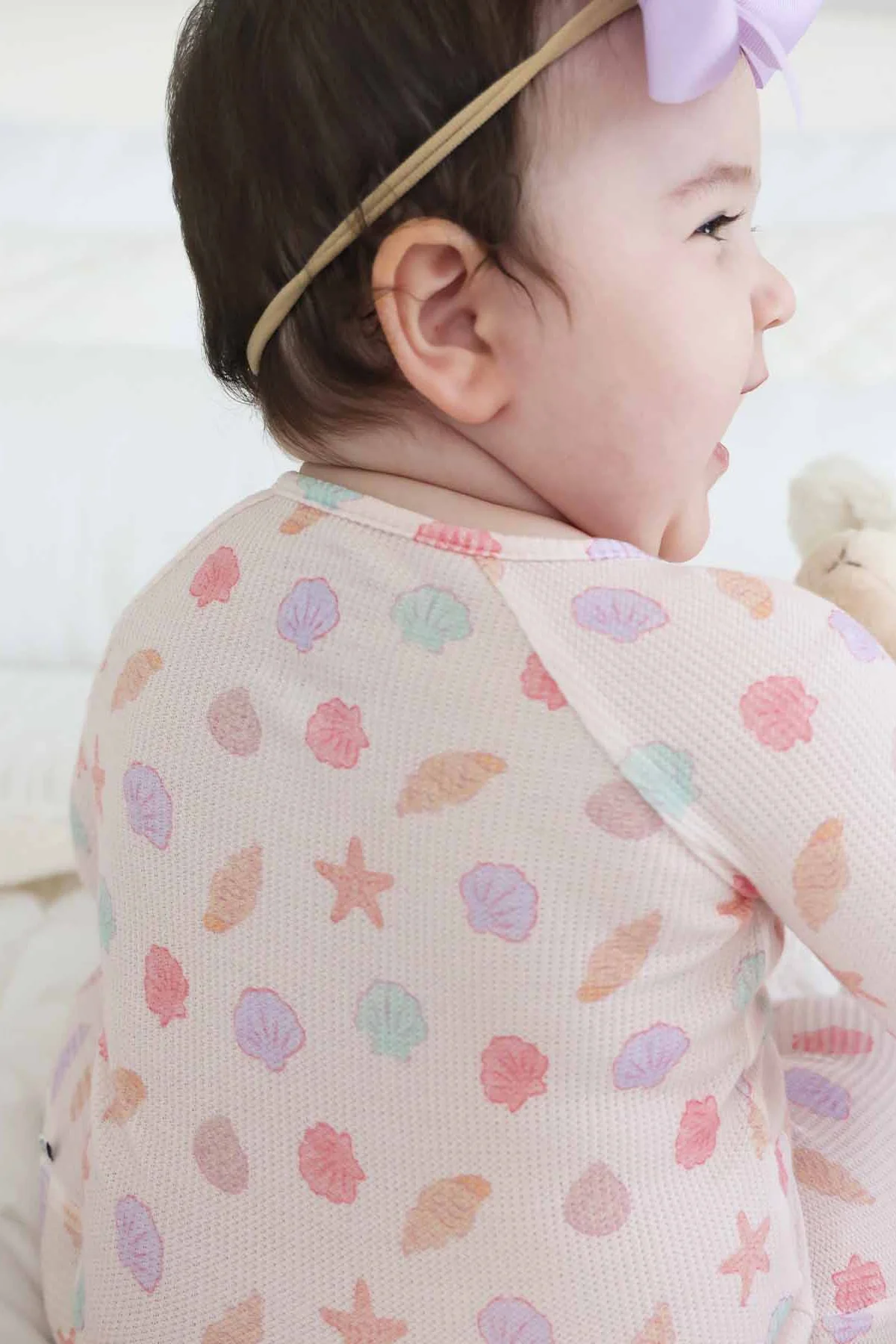Beachy Bamboo Waffle Convertible Zip Rompers - Image 10