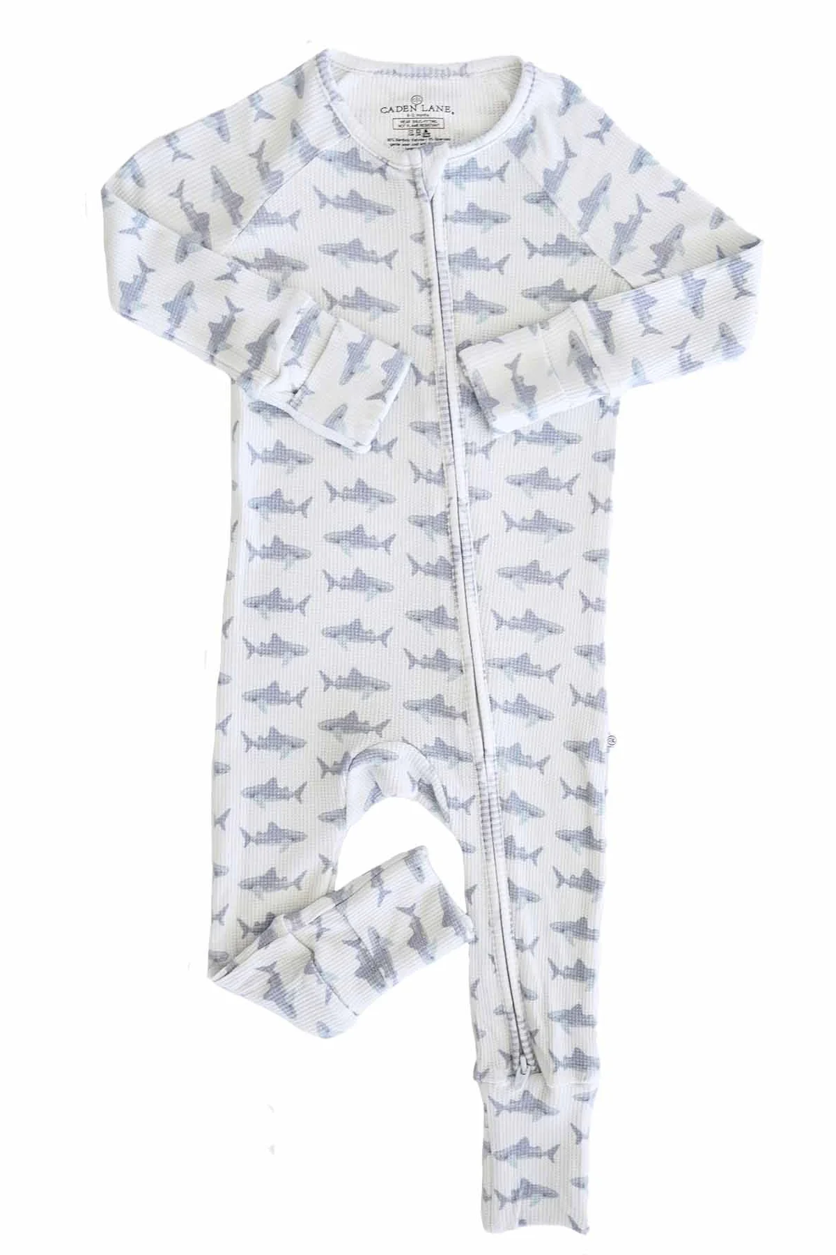 Beachy Bamboo Waffle Convertible Zip Rompers - Image 11
