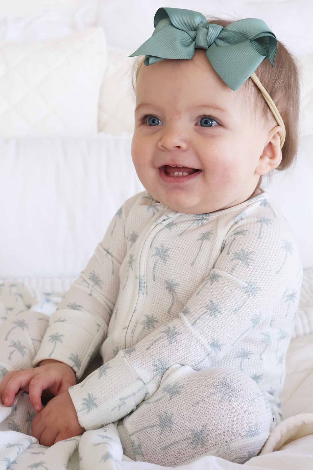 Beachy Bamboo Waffle Convertible Zip Rompers - Image 17