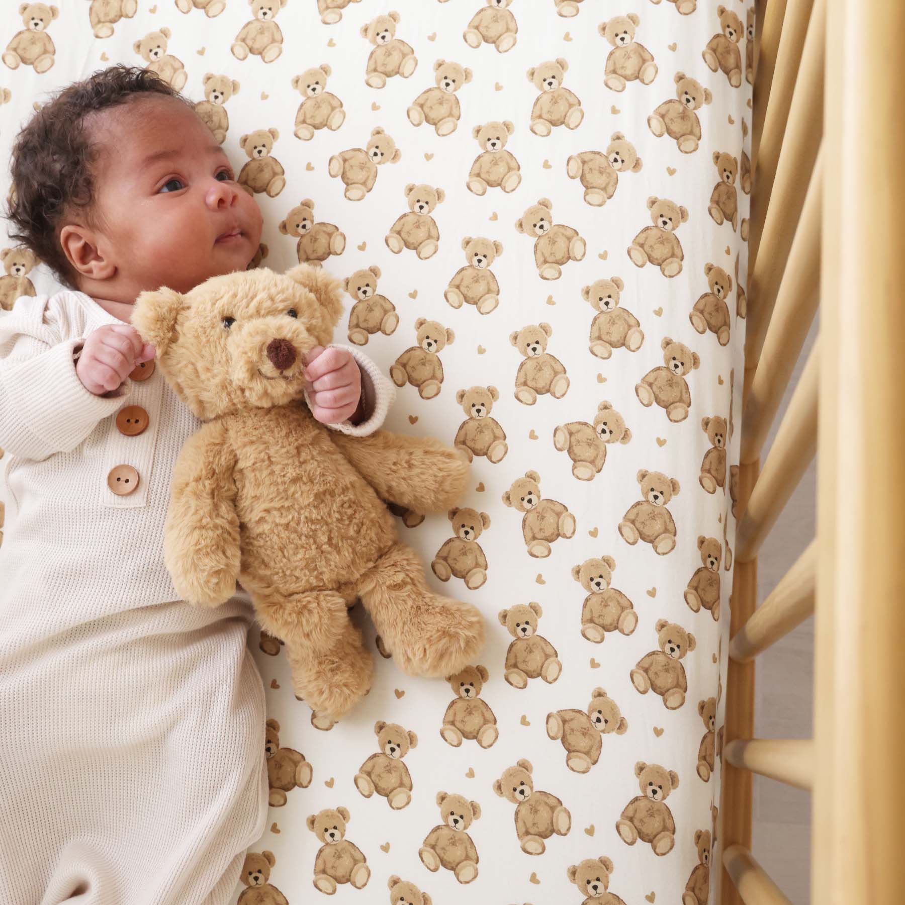 Beary Sweet Crib Sheet - Image 7