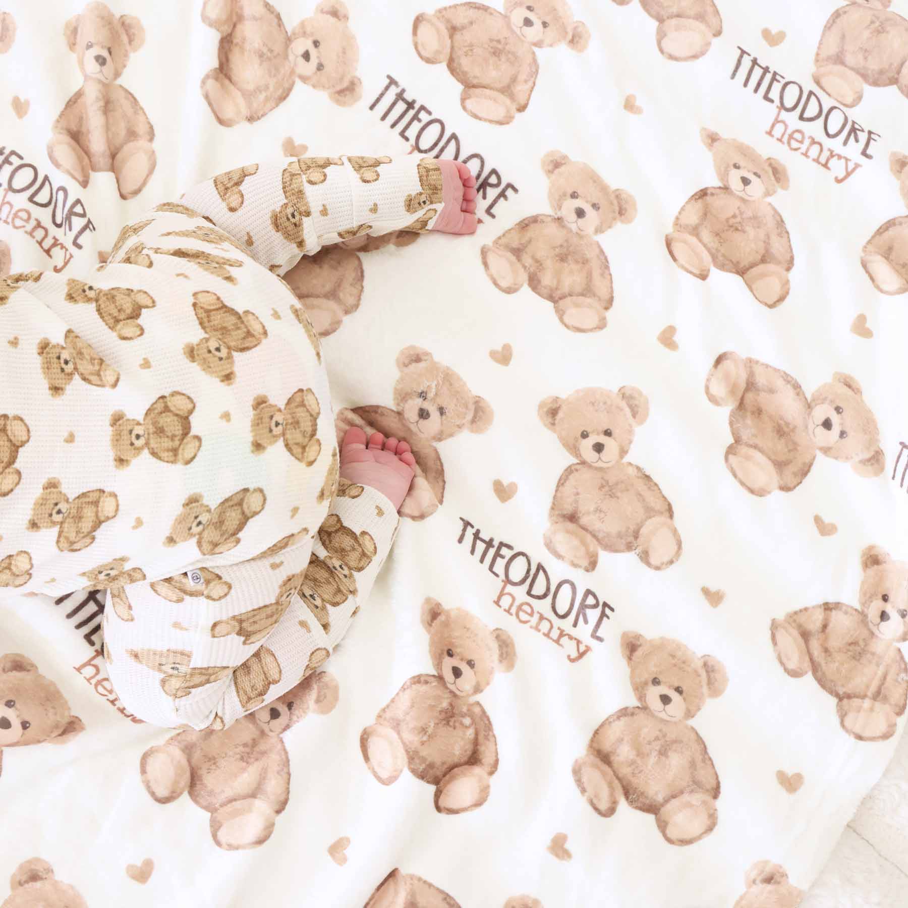 Beary Sweet Personalized Kids Blanket - Image 2