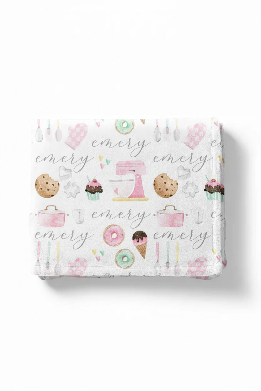 Bella's Bake Shop Personalized Toddler Blanket - Image 2