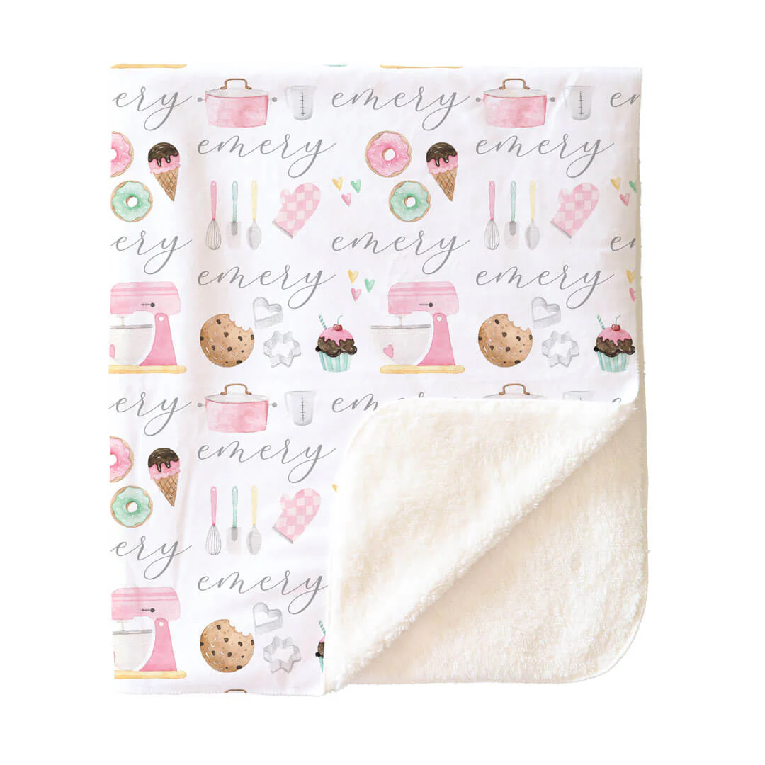 Bella's Bake Shop Personalized Toddler Blanket - Image 4
