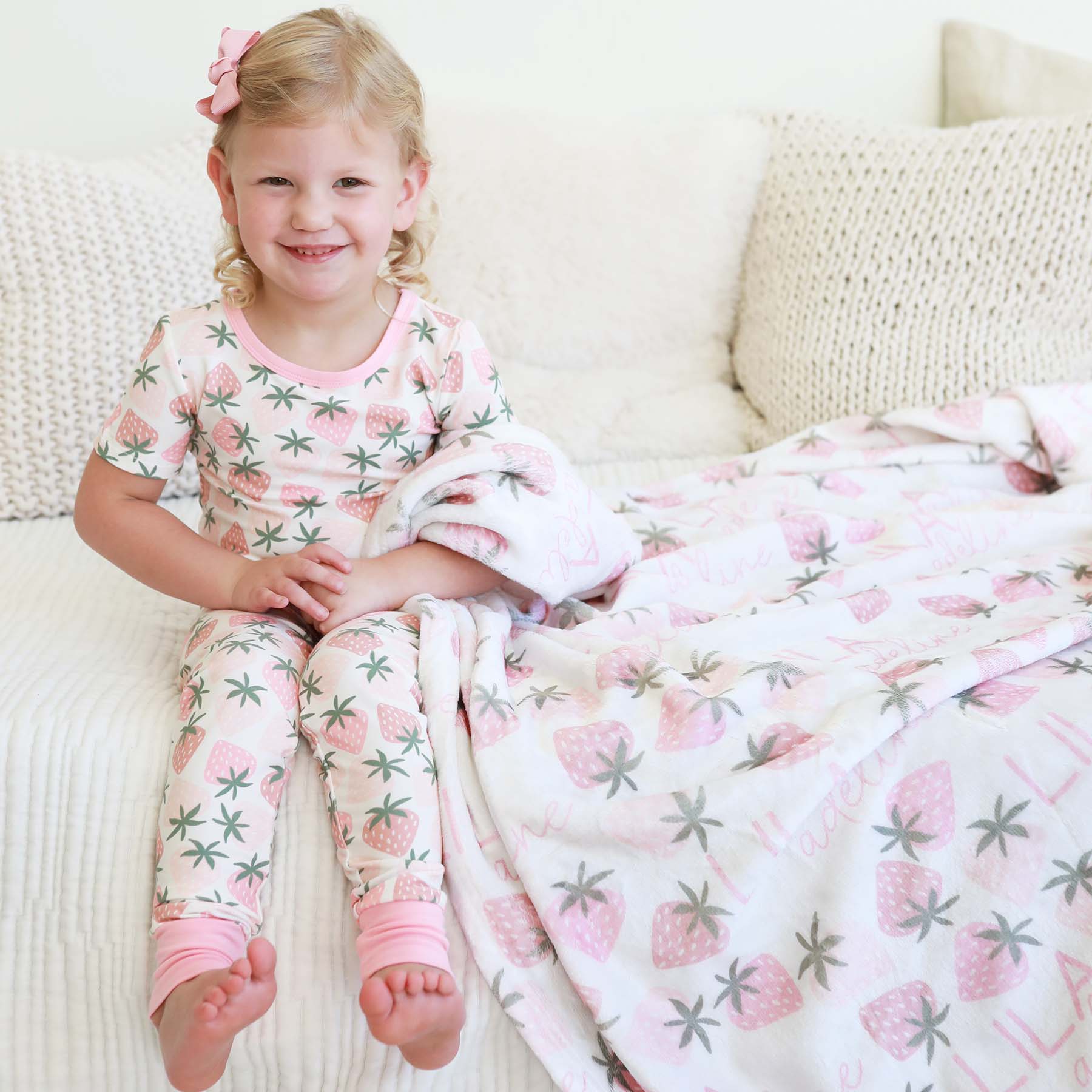 Berry Happy Personalized Kids Blanket - Image 3