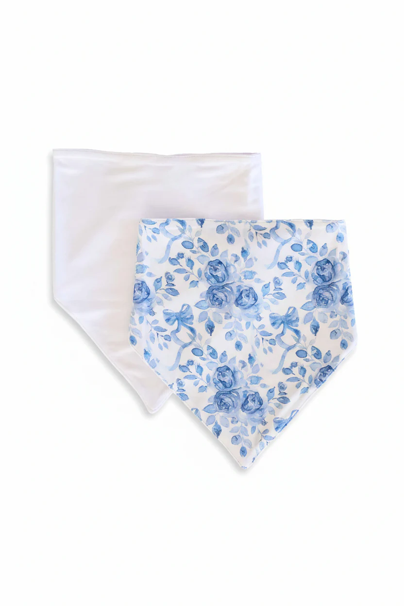 Betsy's Blooms 2pc Bandana Bibs