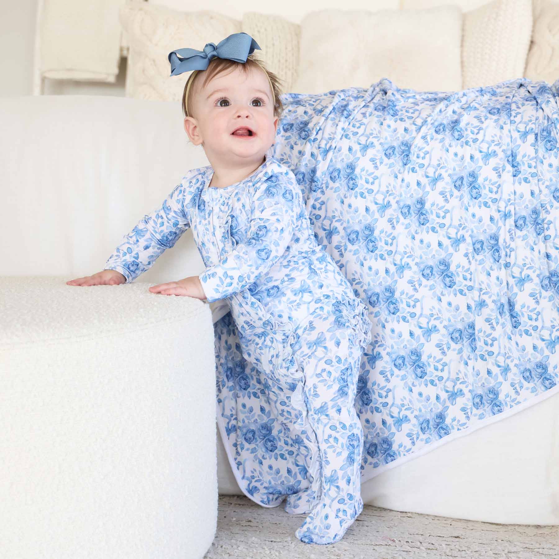 Betsy's Blooms Ruffle Zipper Footie - Image 13