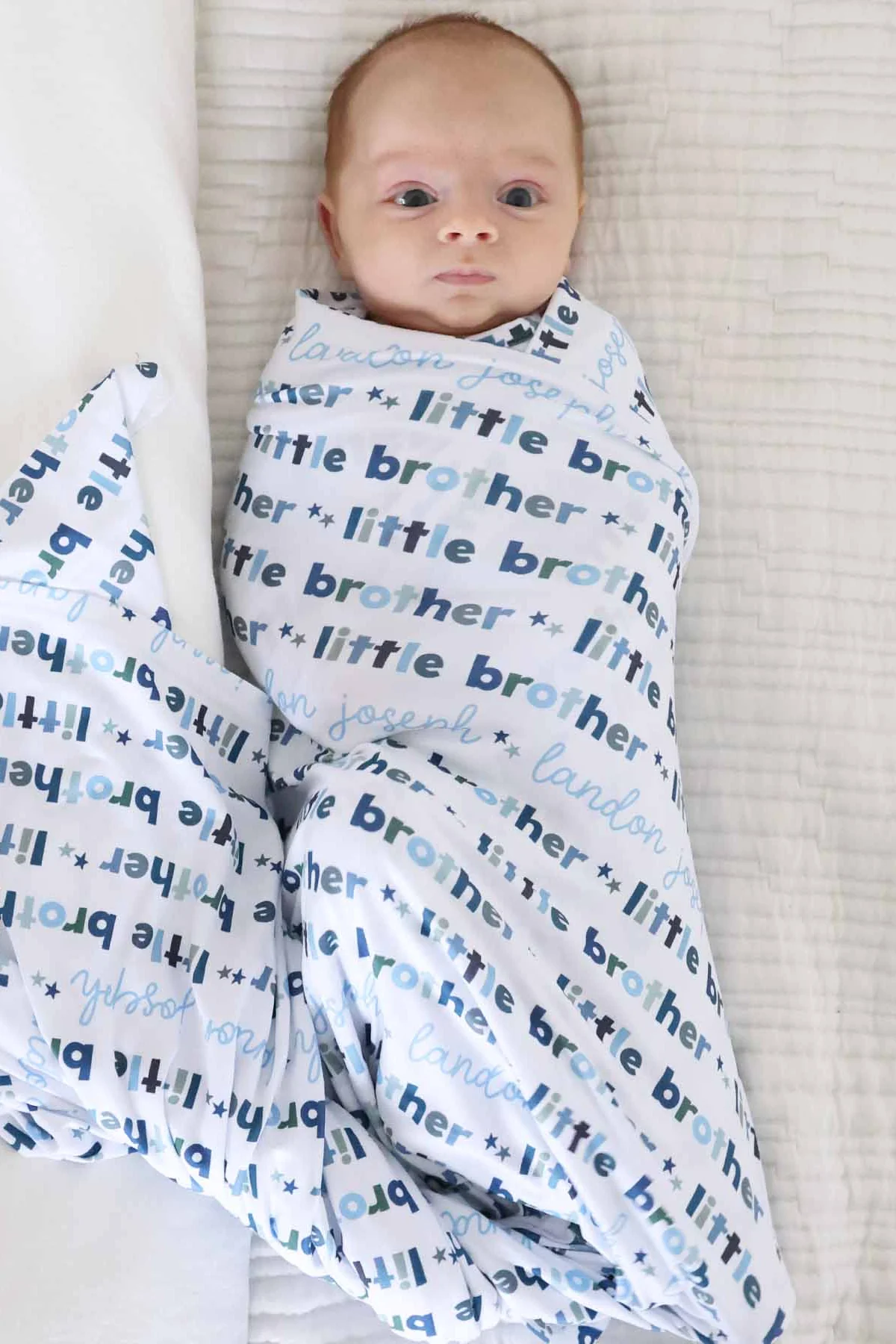 Personalized Swaddle Blanket | Little Sibling - Image 7