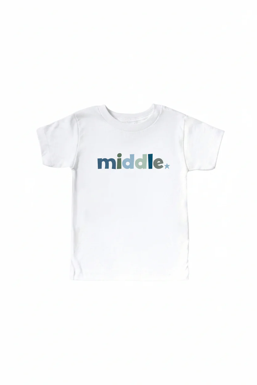 Big, Middle, Little Graphic Tee | White - Image 4