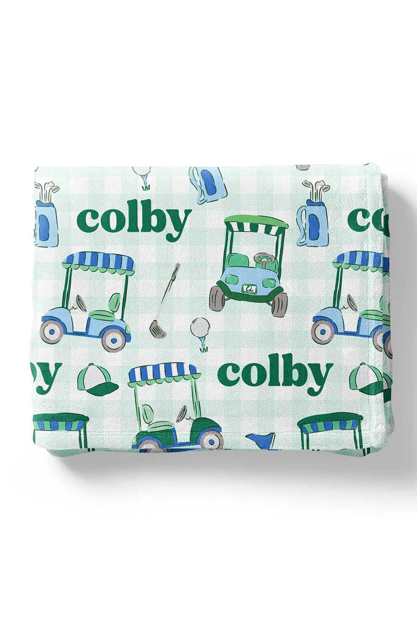 Birdie Babes Personalized Kids Blanket | Green