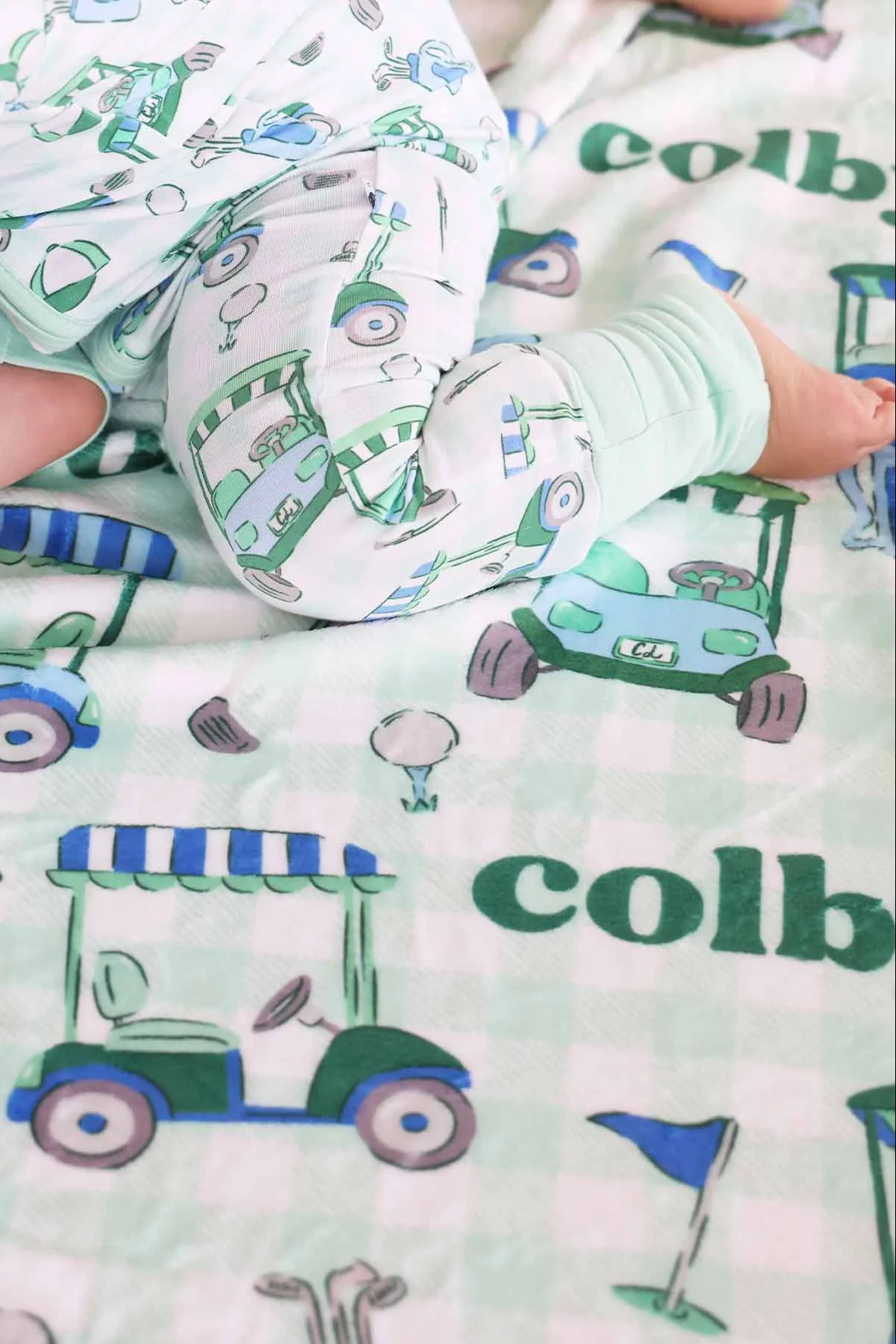 Birdie Babes Personalized Kids Blanket | Green - Image 5