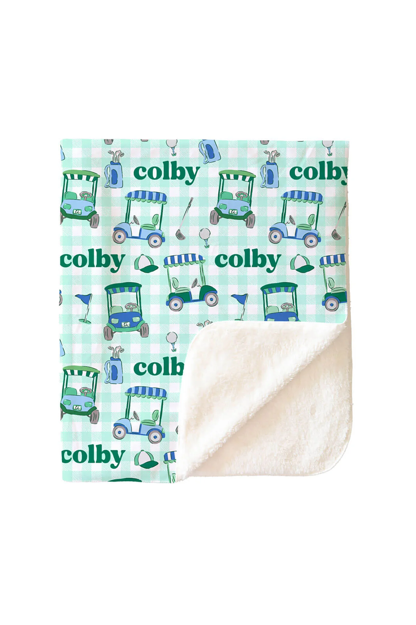 Birdie Babes Personalized Kids Blanket | Green - Image 7