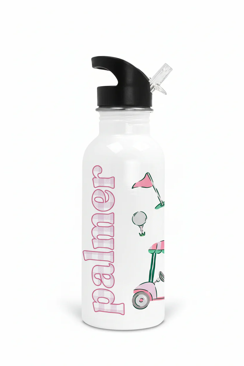 Birdie Babes Personalized Kids Water Bottle | Pink