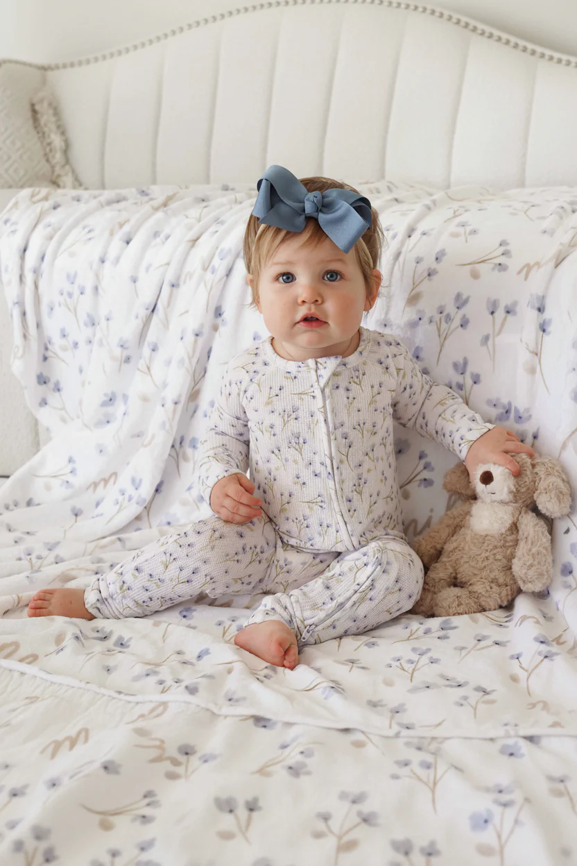 Blake's Blooms Personalized Kids Blanket - Image 4