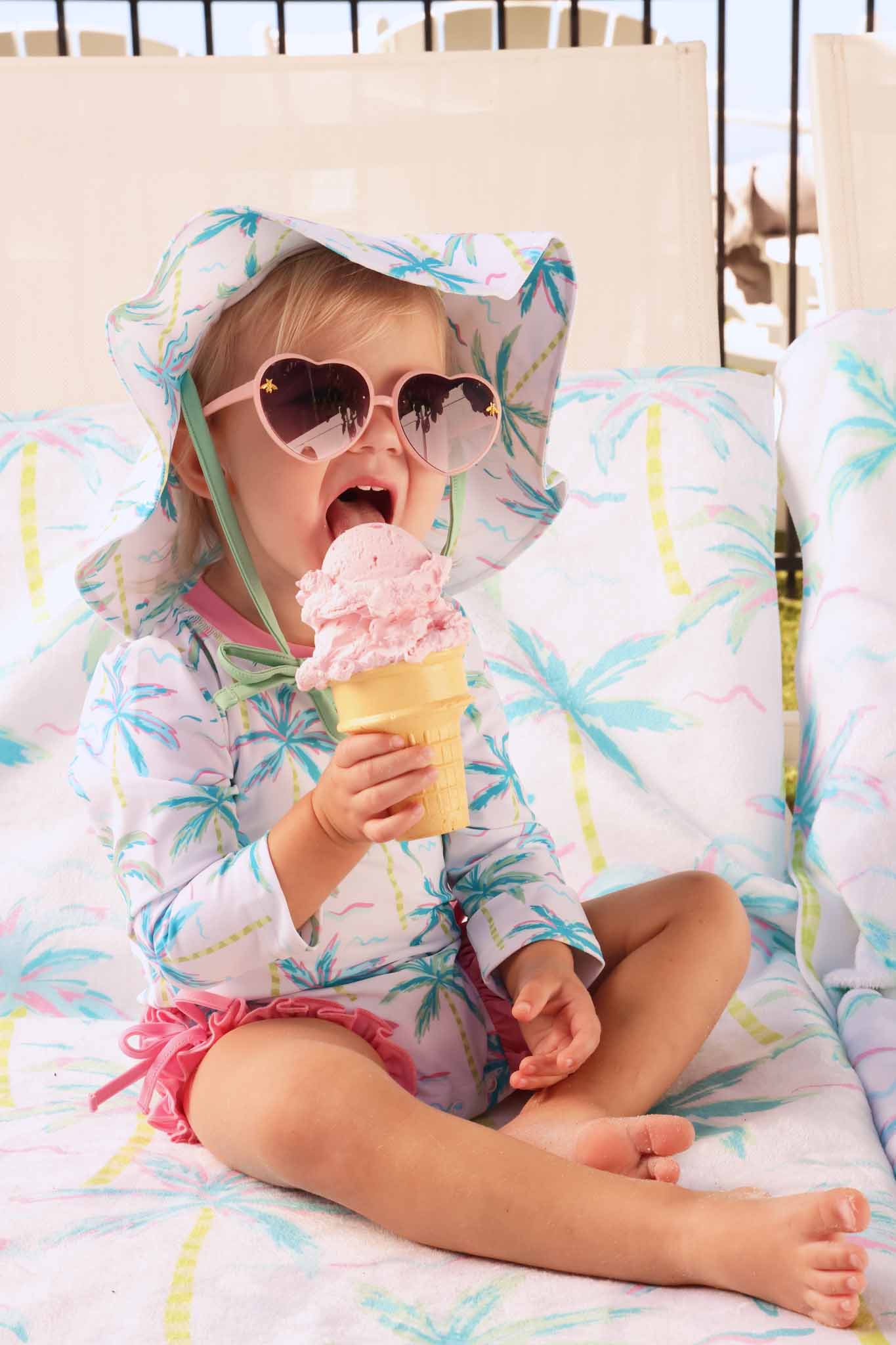 Blue Lagoon Personalized Kids Beach Towel - Image 5