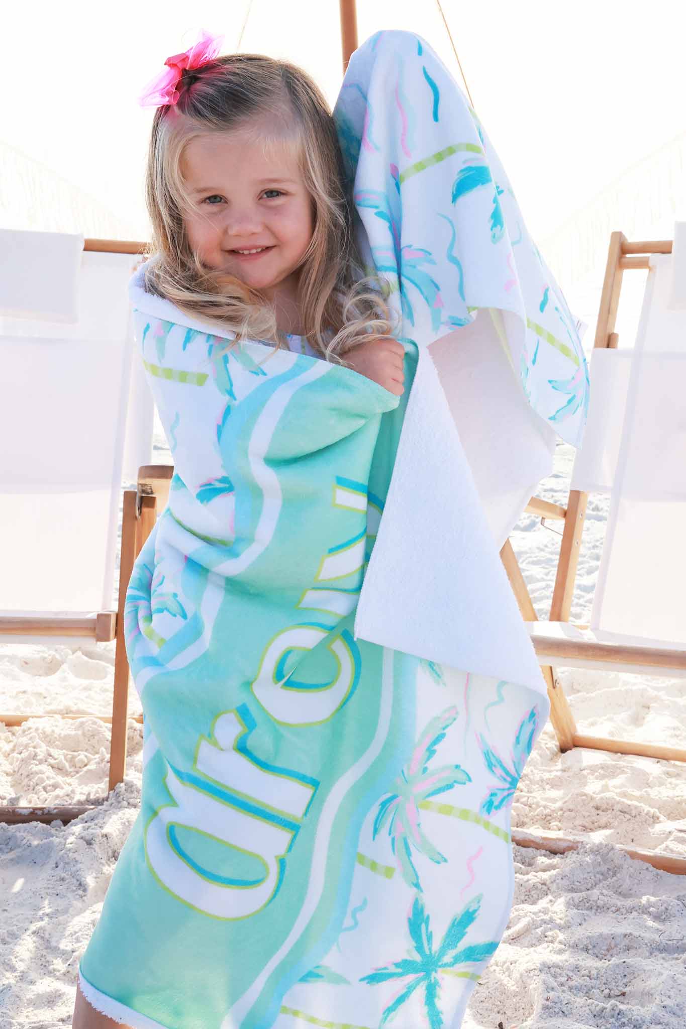 Blue Lagoon Personalized Kids Beach Towel - Image 6
