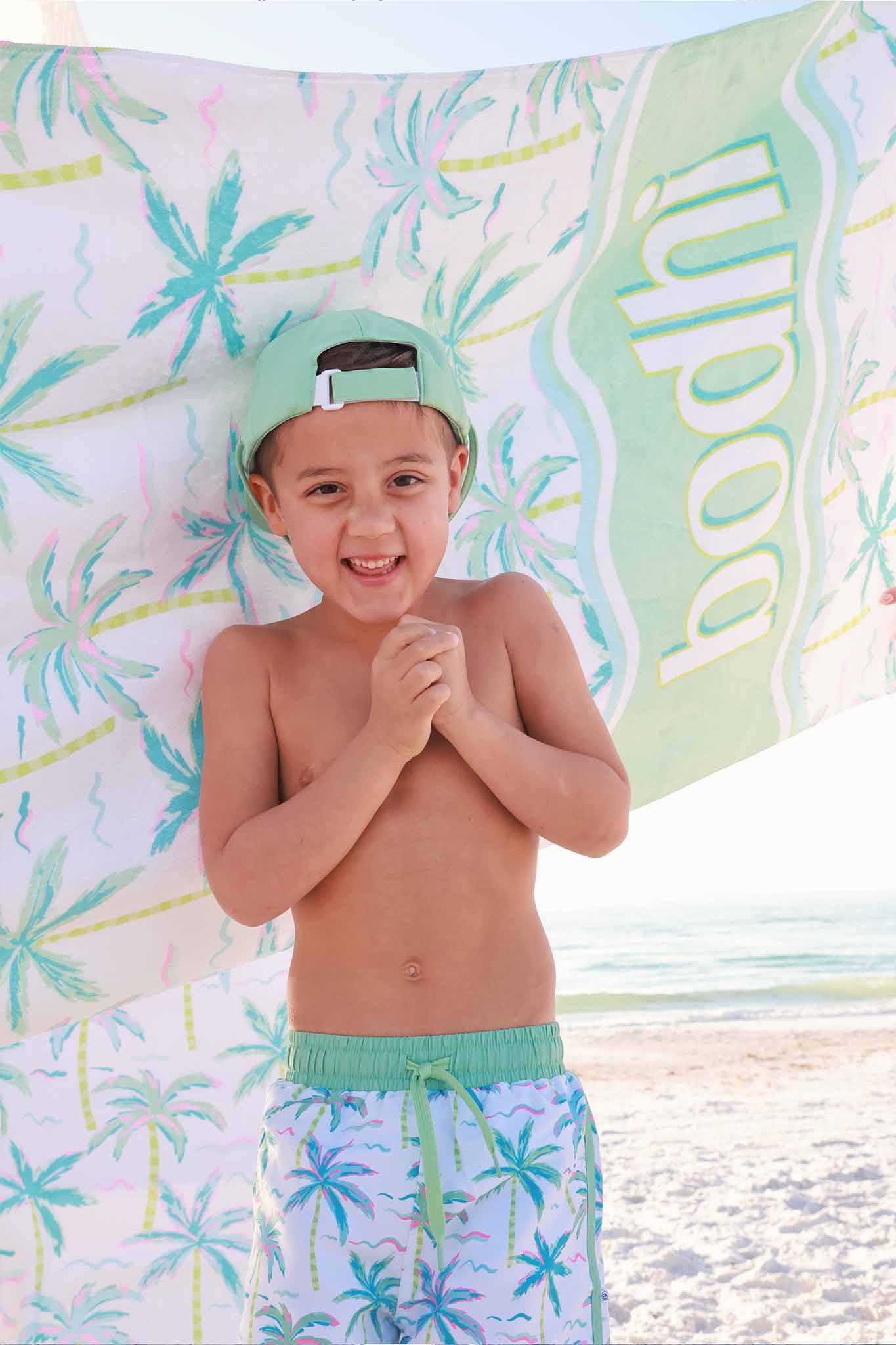 Blue Lagoon Personalized Kids Beach Towel - Image 8