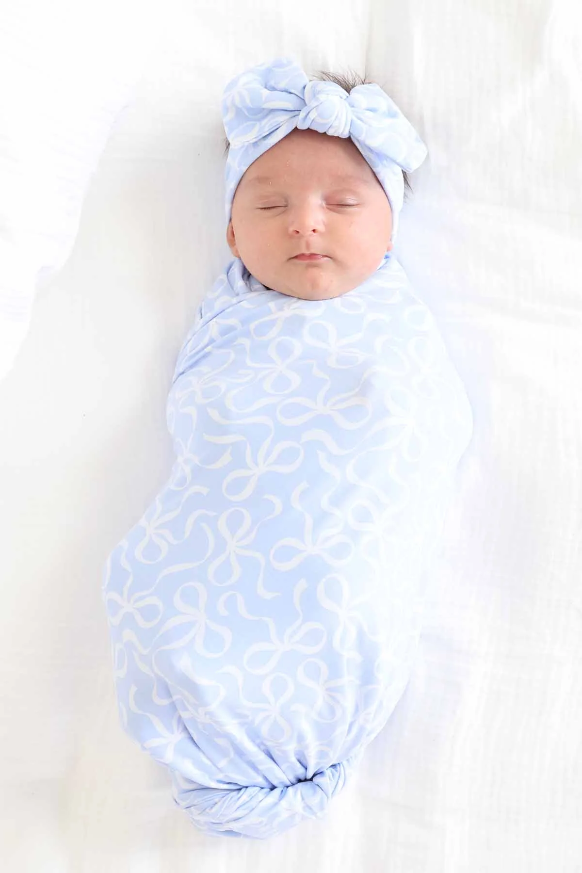 Blue-tiful Bows Knit Large Bow Headwrap - Image 3