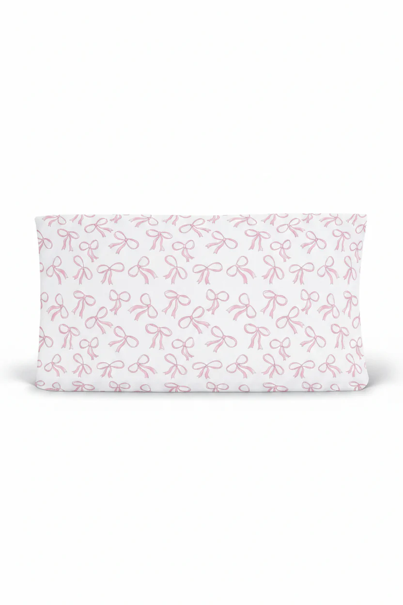 Blushing Bows Changing Pad Cover