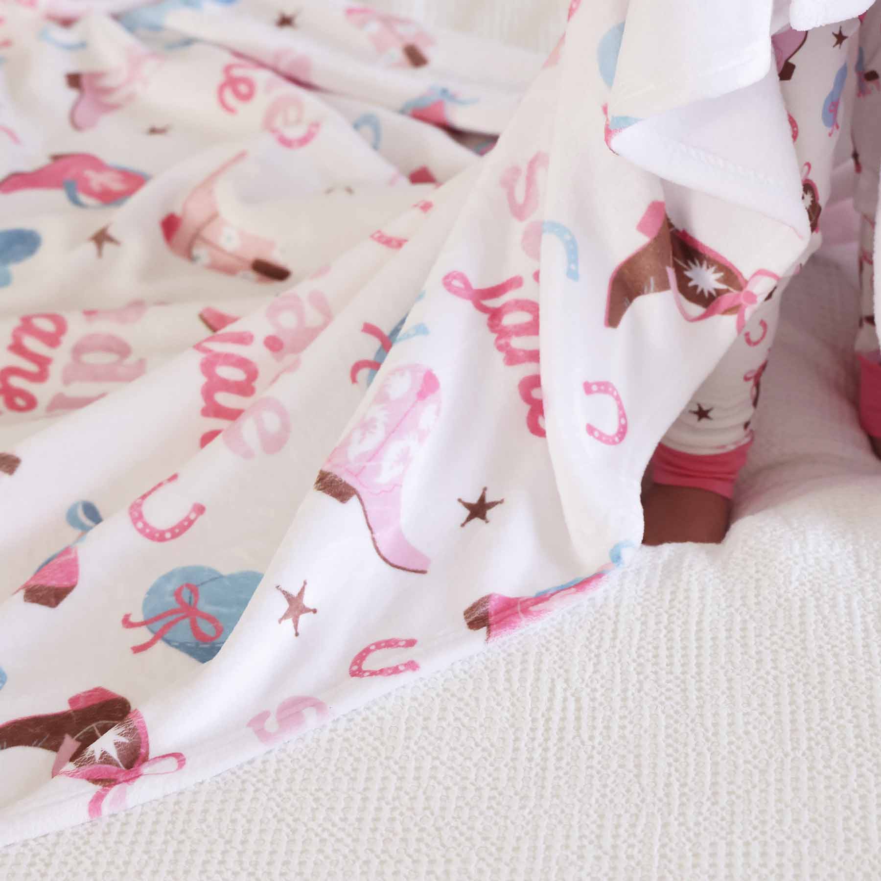 Boot Scootin' Personalized Kids Blanket - Image 12