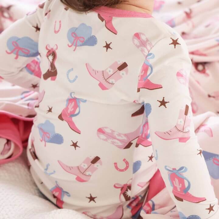 Boot Scootin' Two Piece Pajama Set | Pink - Image 3