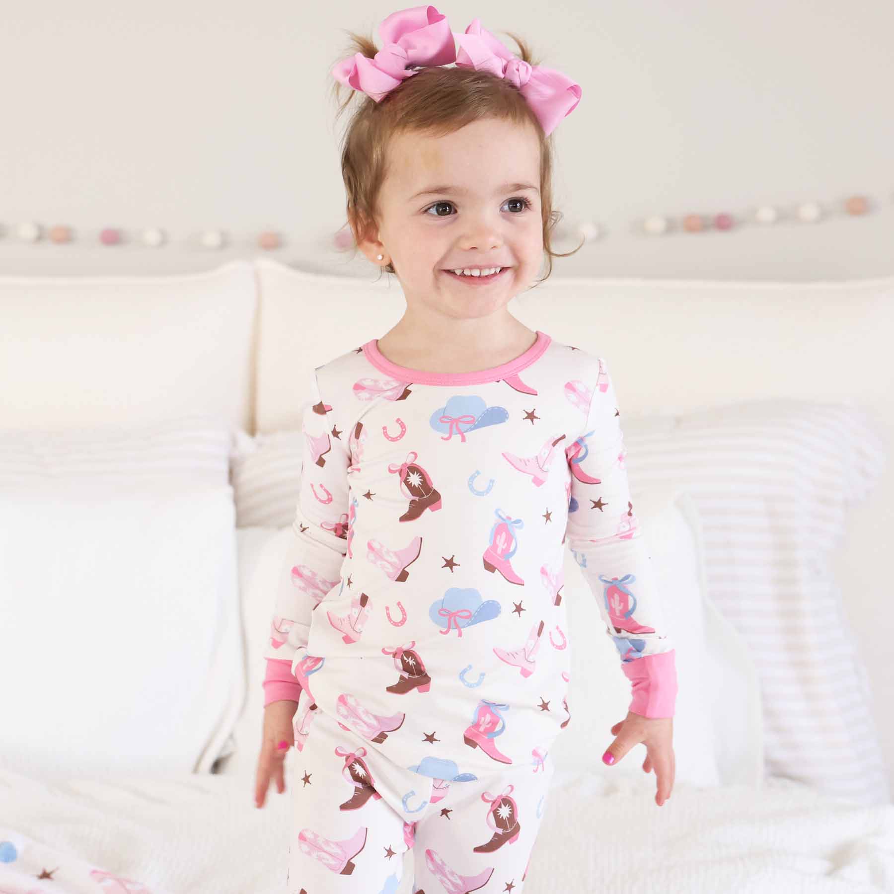 Boot Scootin' Two Piece Pajama Set | Pink - Image 8