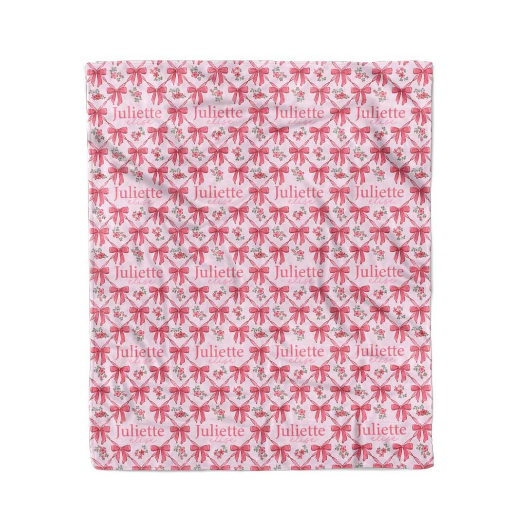 Bow Besties Personalized Kids Blanket - Image 6