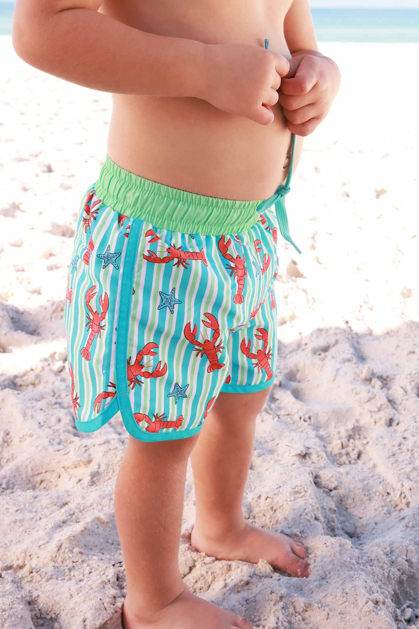 Boy's Swim Trunks | Pinch Me Blue - Image 11