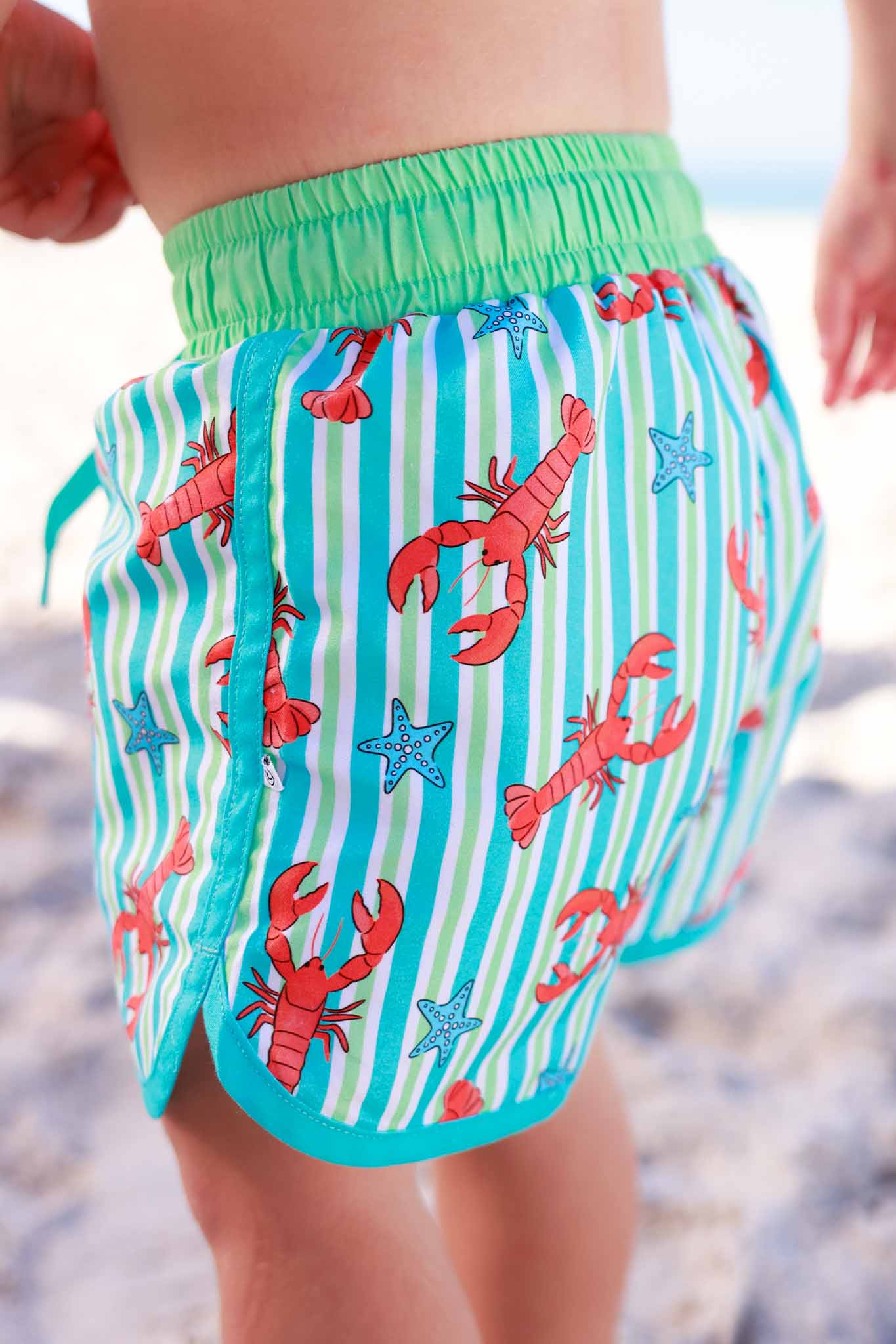 Boy's Swim Trunks | Pinch Me Blue - Image 7