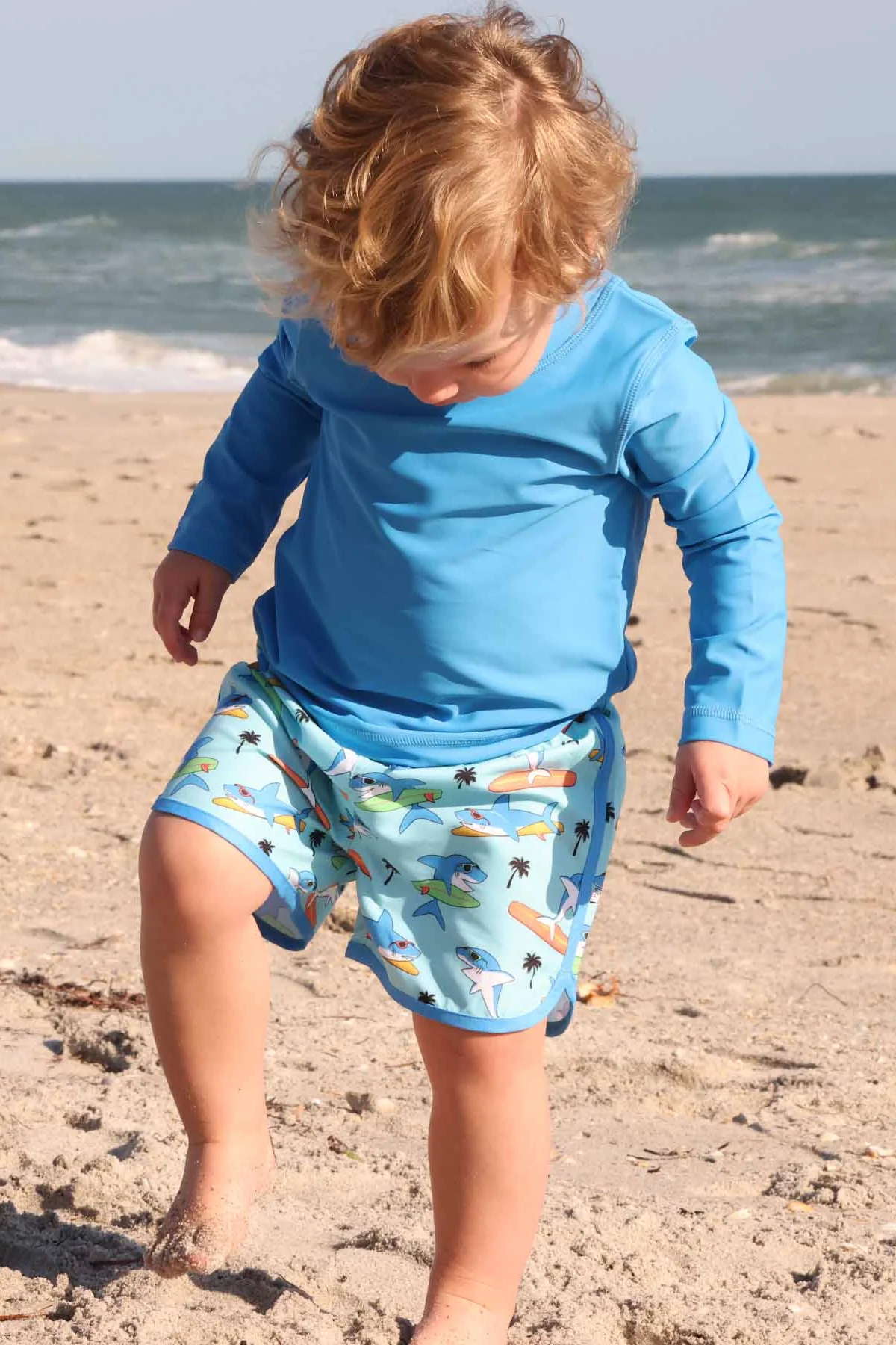 Boy's Swim Trunks | Surfin' Sharks - Image 5