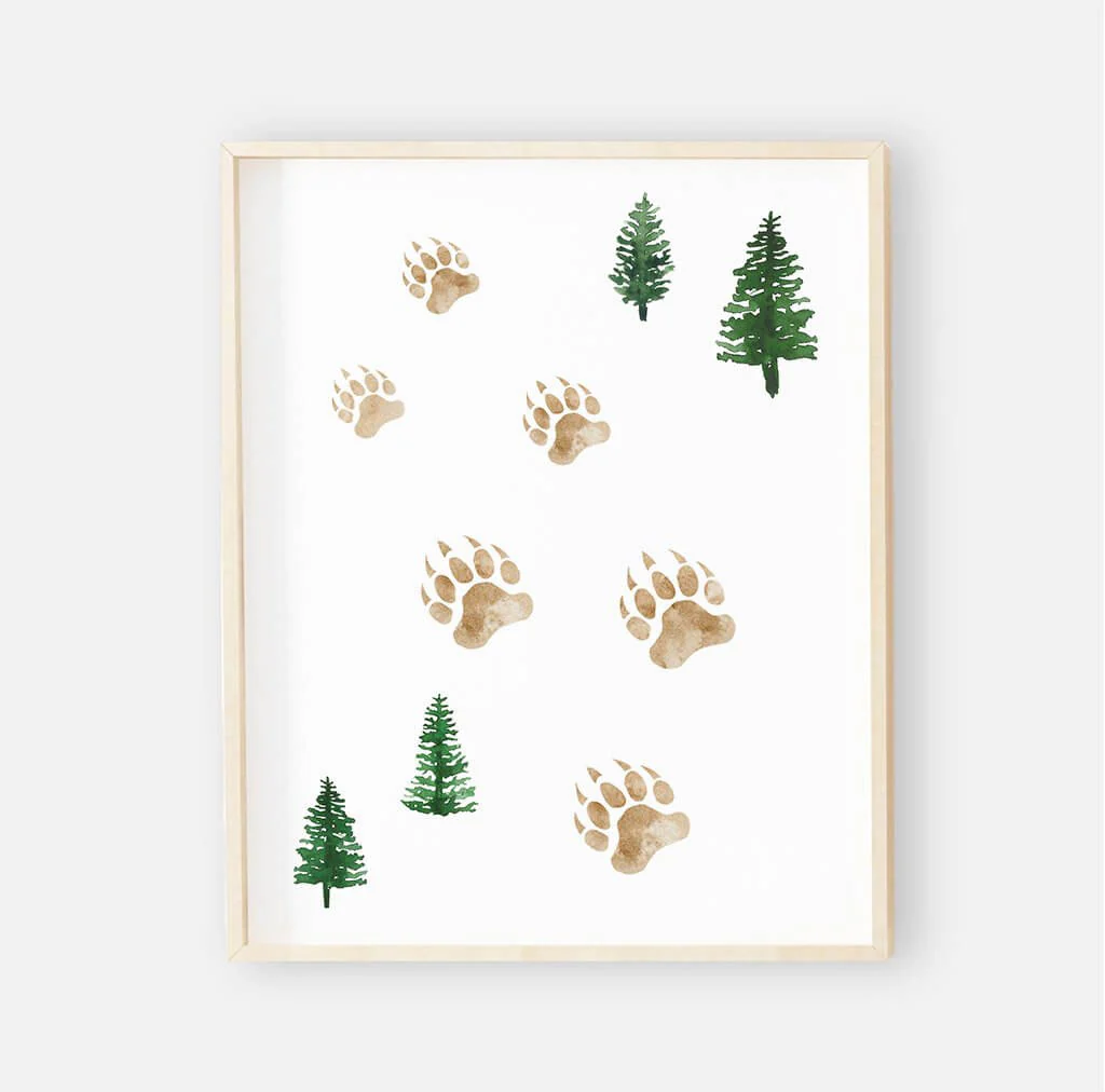 Brody's Bear & Mountain Adventure Woodland Digital Nursery Art Set - Image 4